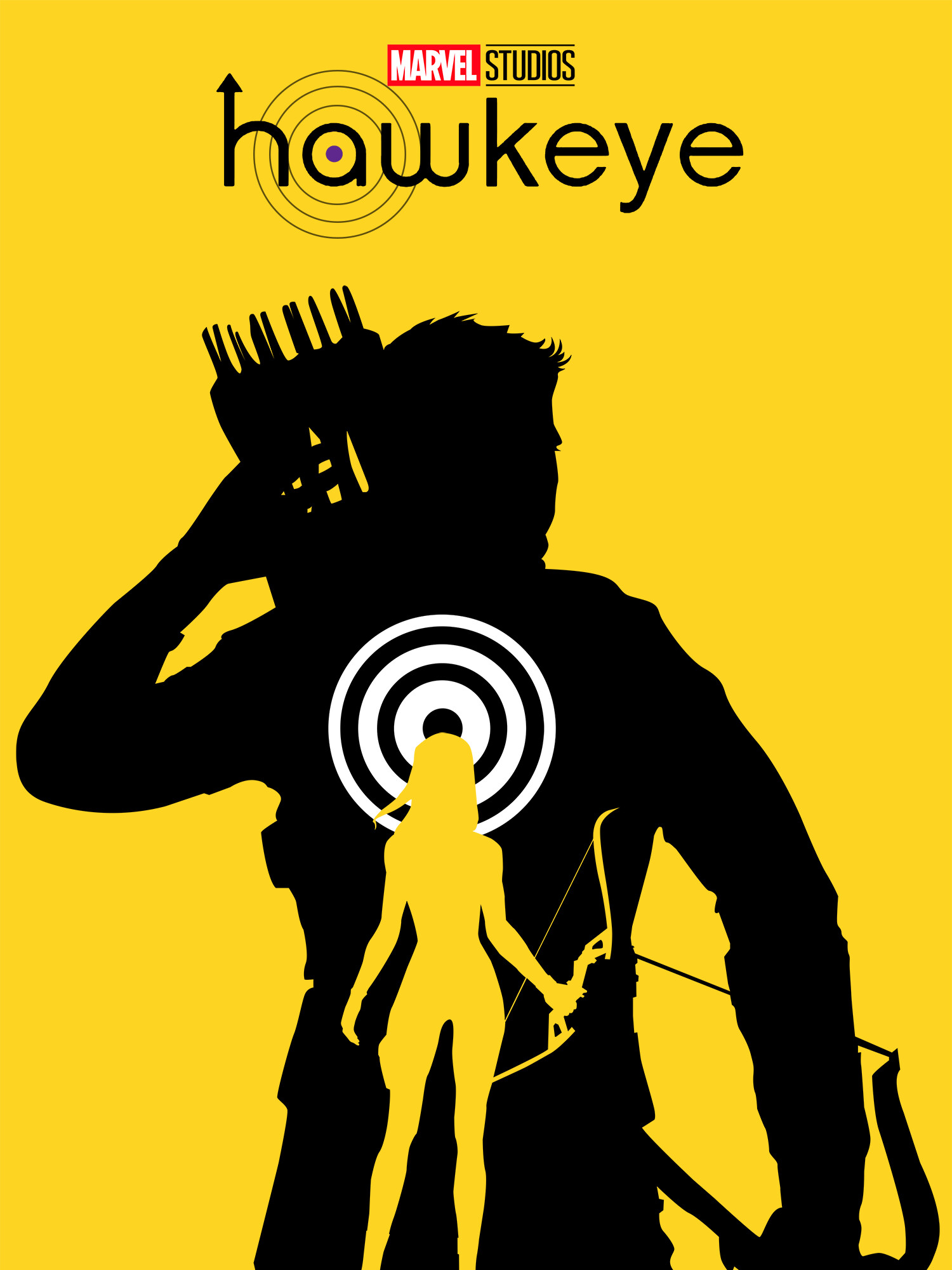 Hawkeye (Marvel), Disney+ series, Hawkeye logo, Behind-the-scenes photo, 1500x2000 HD Phone