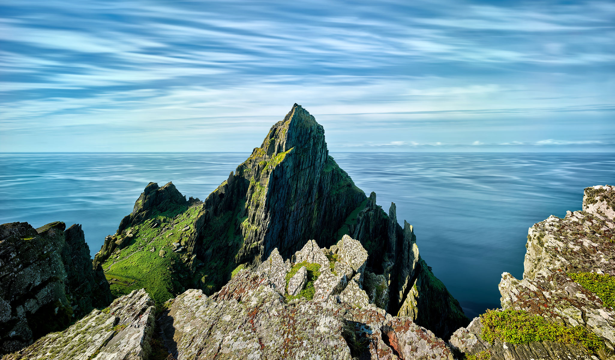 Skellig Michael, Ireland, Travels, download skellig images, 2050x1210 HD Desktop