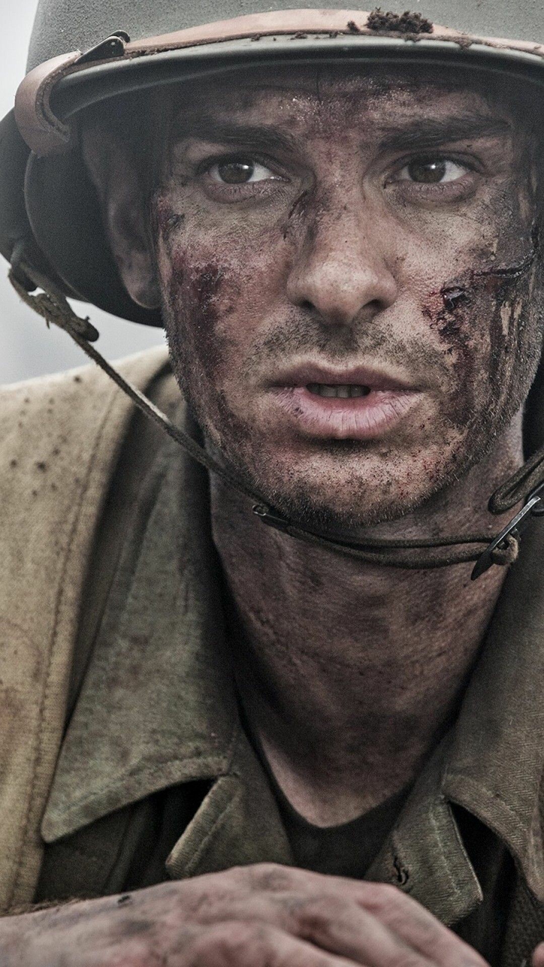 Hacksaw Ridge, Gritty battlefield action, Teresa Palmer, Andrew Garfield, 1080x1920 Full HD Phone