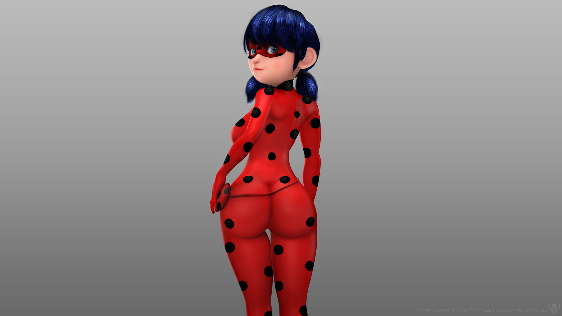 Ladybug animation, Artstation showcase, Miraculous SFM, 1920x1080 Full HD Desktop