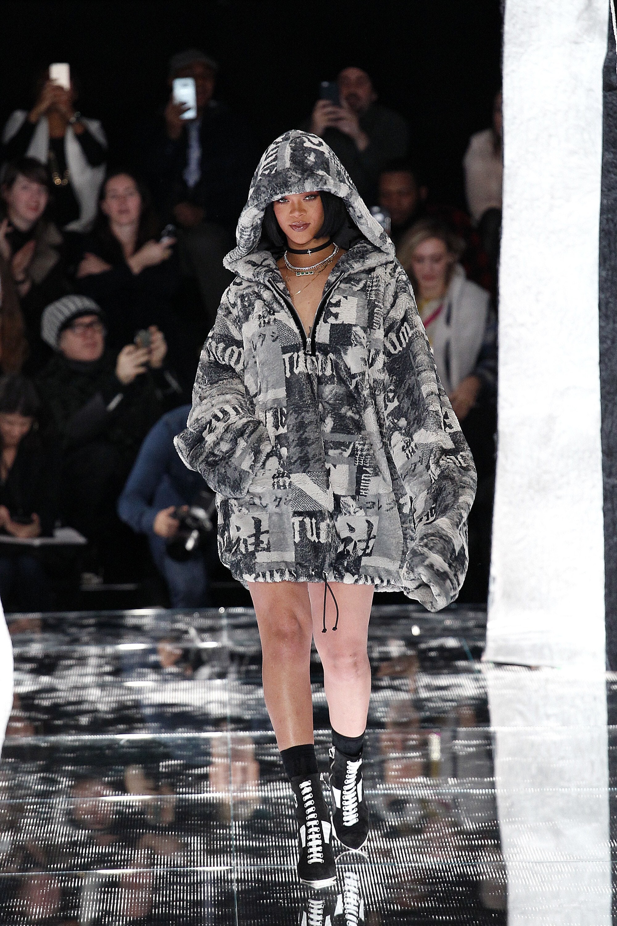 Rihanna's Fenty x Puma collection, Paris Fashion Week debut, Iconic and boundary-breaking, A fusion of fashion and music, 2000x3000 HD Phone