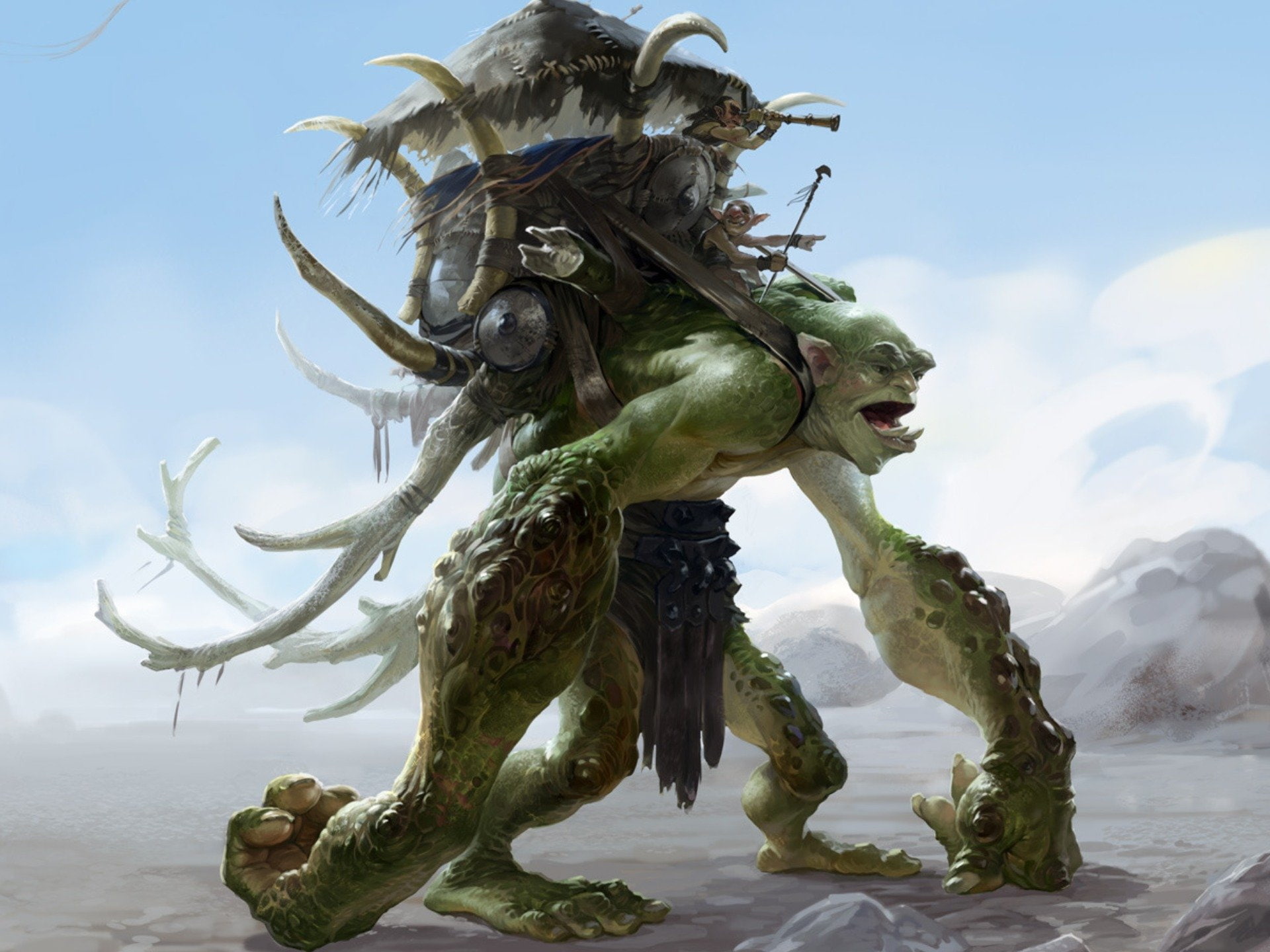 Fantasy monster, Digital art, HD wallpaper, Mythical creature, 1920x1440 HD Desktop