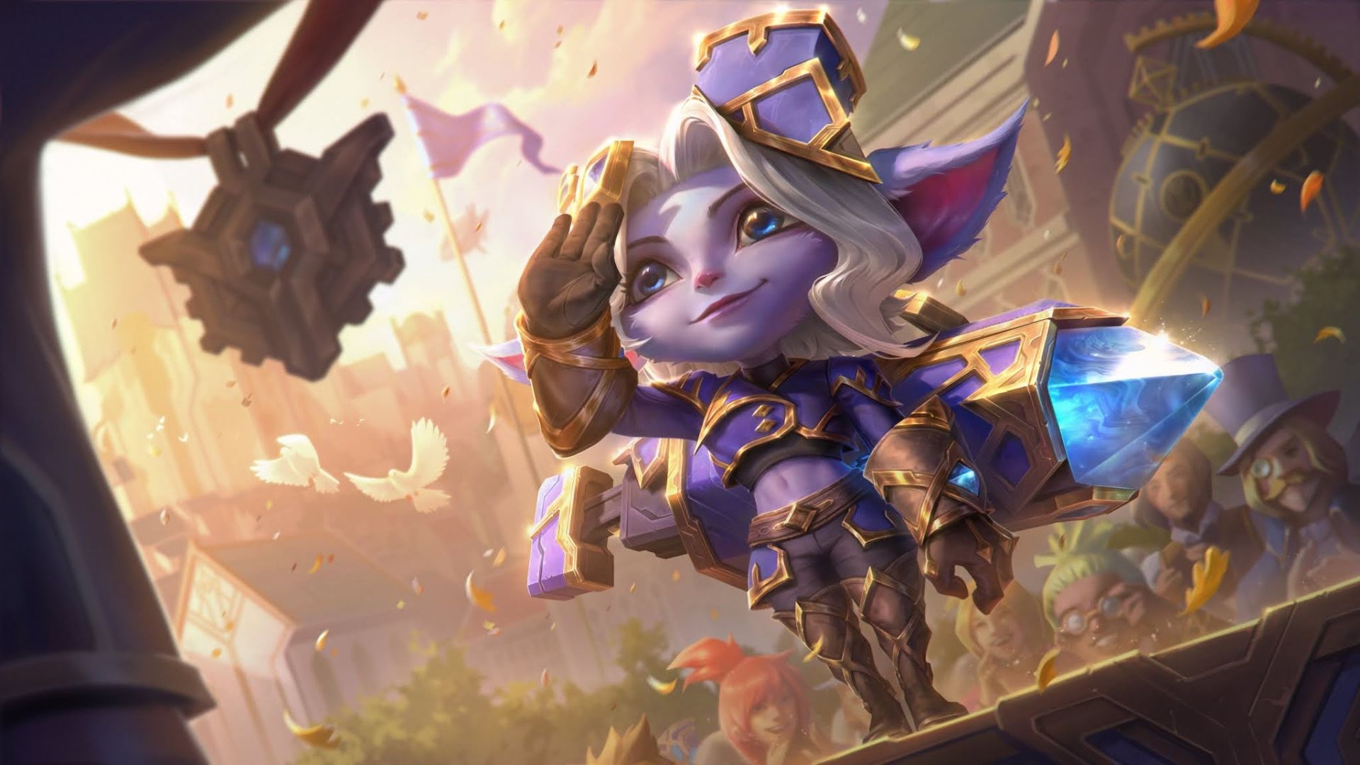League of Legends, Chibi, Pentakill Sona, In-game artwork, 1920x1080 Full HD Desktop
