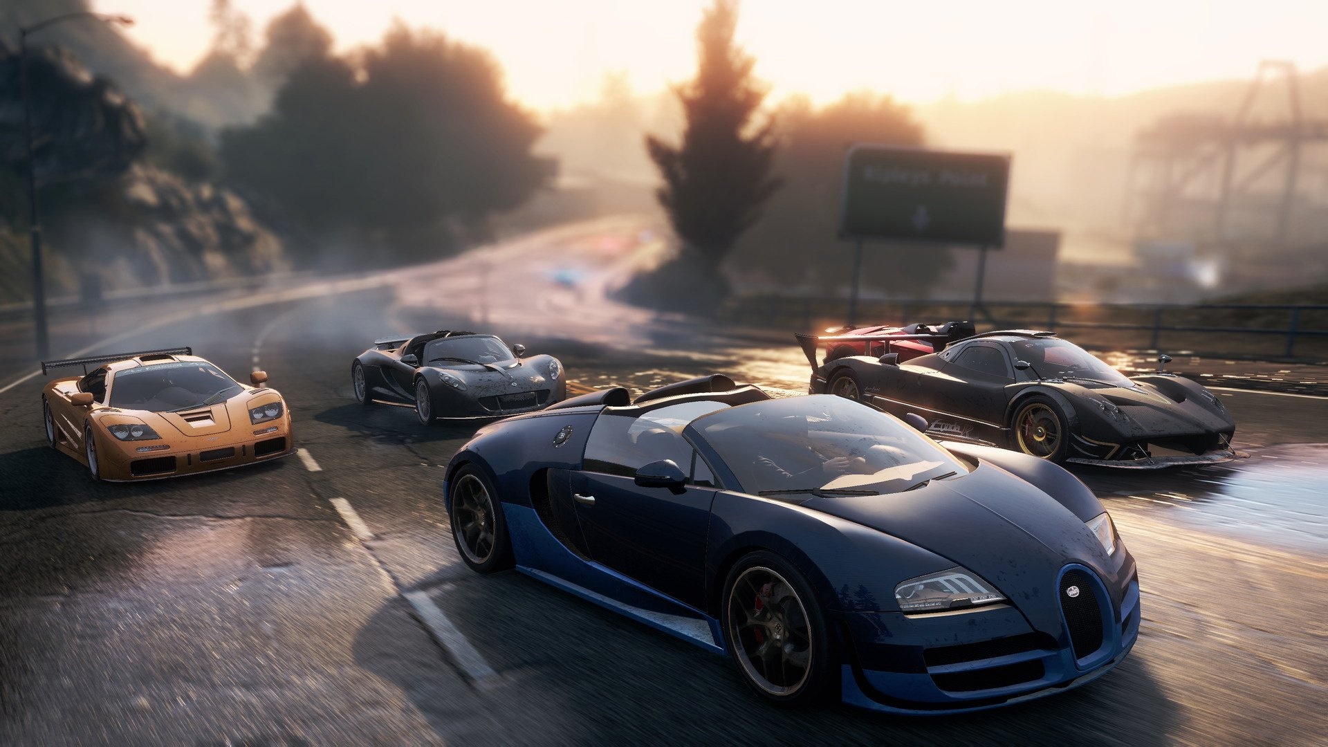 Bugatti Veyron Grand Sport Vitesse, Pagani Zonda R, McLaren F1 LM, Hennessey Venom GT Spyder, Need for Speed: Most Wanted, Full HD Desktop wallpaper