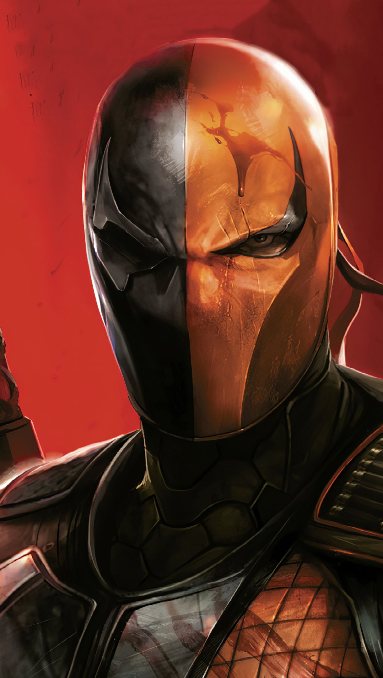 Deathstroke, Artwork, 4K Ultra HD, Wallpaper, 1220x2160 HD Phone