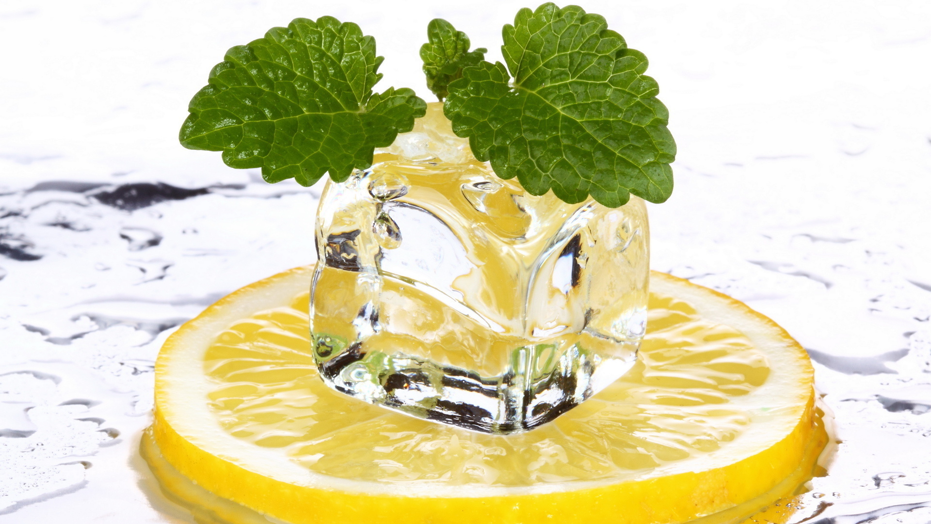 Ice and mint, Lemons Wallpaper, 1920x1080 Full HD Desktop