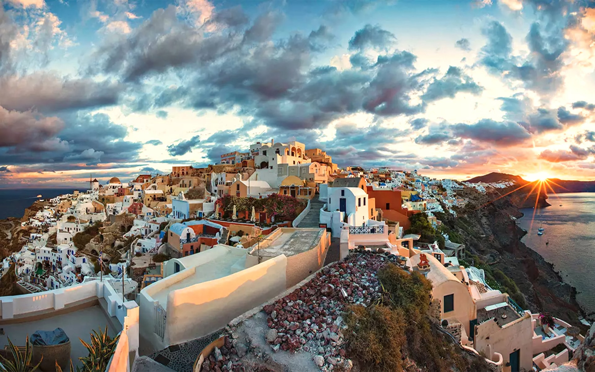 Man-made Santorini beauty, Travel photography, Greek paradise, Santorini island, 1920x1200 HD Desktop