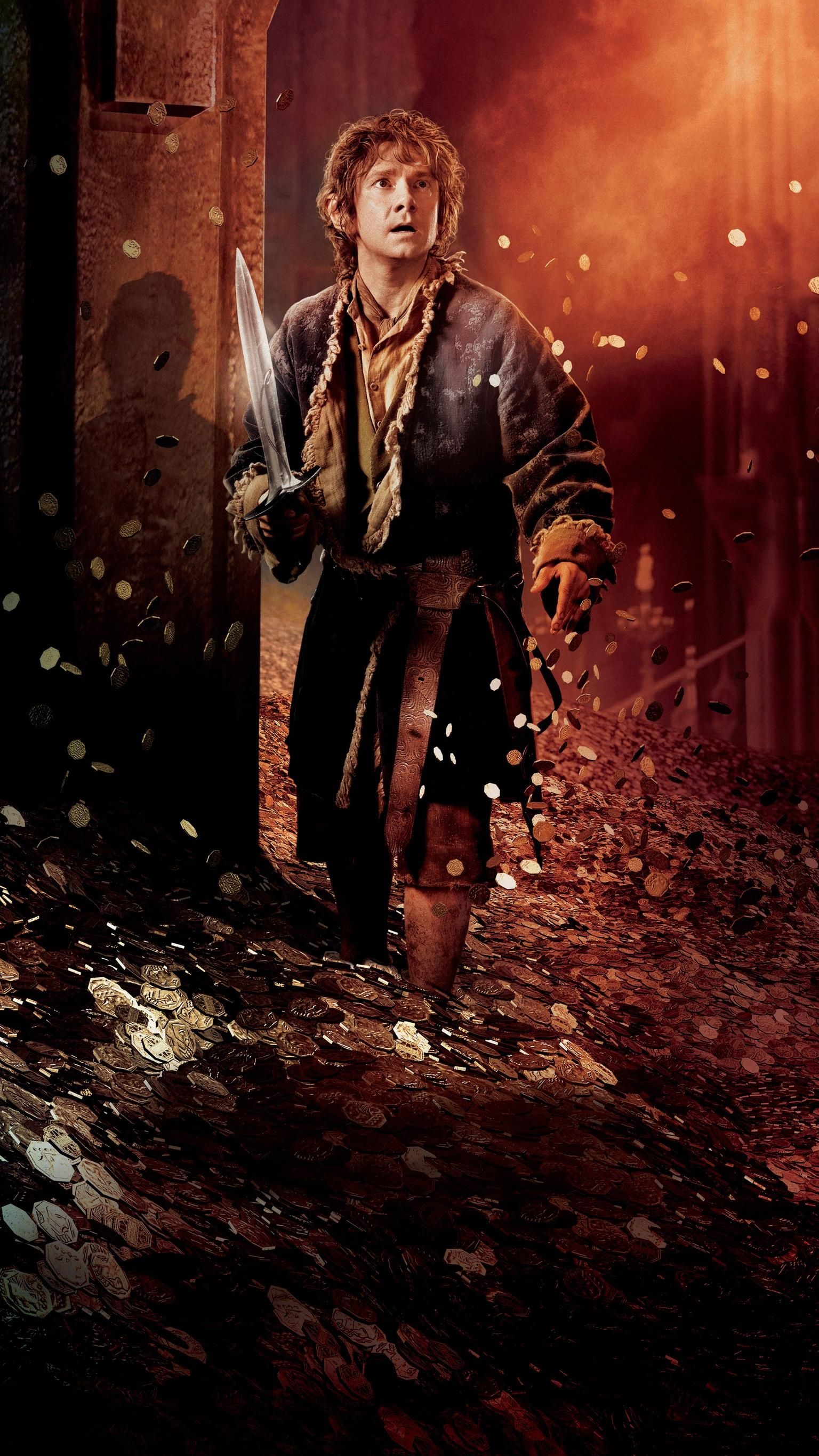 Bilbo Baggins character, Desolation of Smaug, Phone wallpaper, Memorable moment, 1540x2740 HD Phone