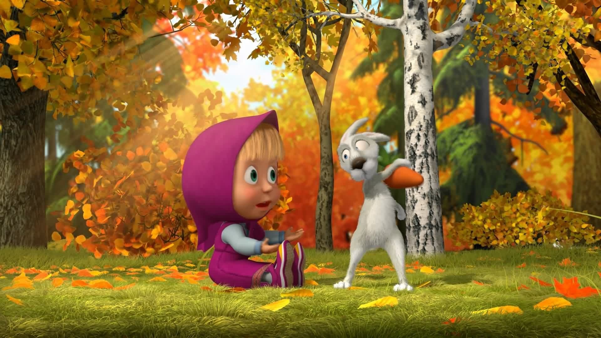 Masha and Rabbit, Masha and the Bear Wallpaper, 1920x1080 Full HD Desktop