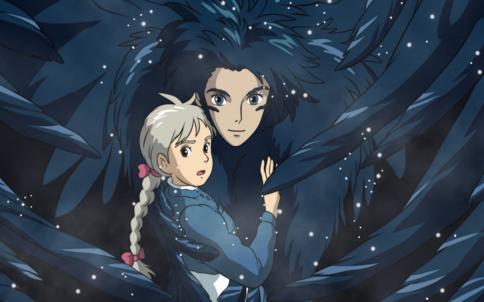 Howl's Moving Castle, Howl and Sophie, Captivating romance, Adorable couple, 1920x1200 HD Desktop