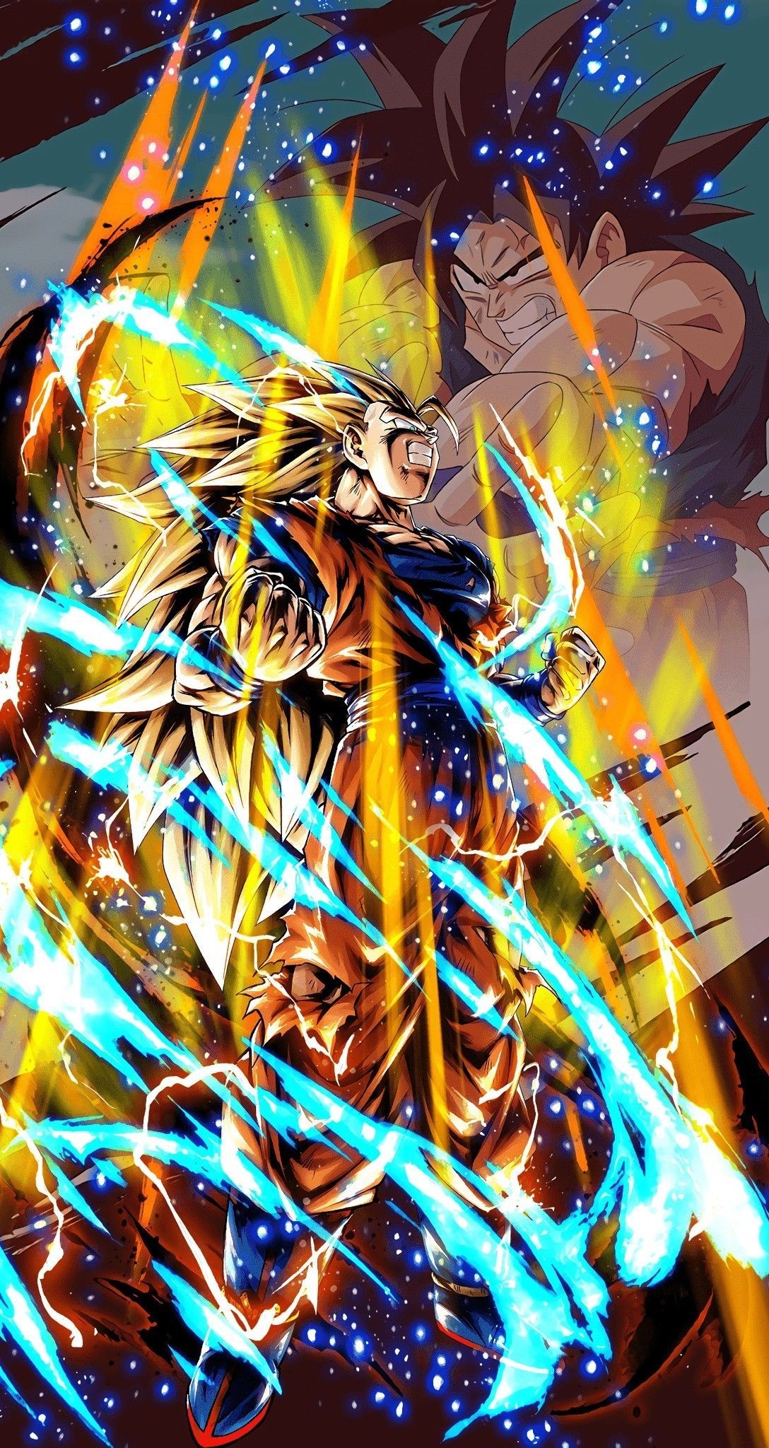 Super Saiyan 3 Goku, Son Goku, golden Ki aura, HD Phone wallpaper