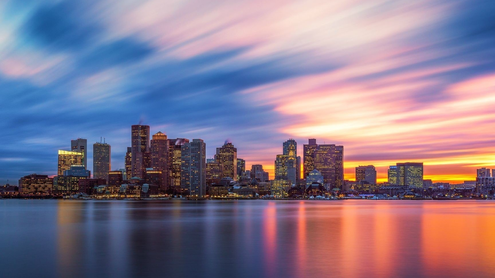 Boston, Travelling, Skyline, HD, 1920x1080 Full HD Desktop