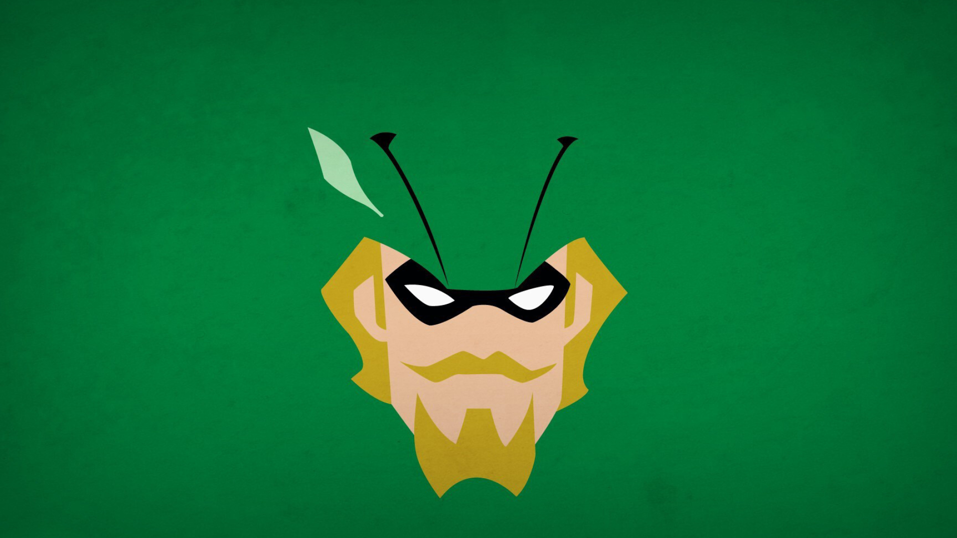 Green Arrow, Minimalistic wallpaper, Subtle design, Heroic depiction, 1920x1080 Full HD Desktop