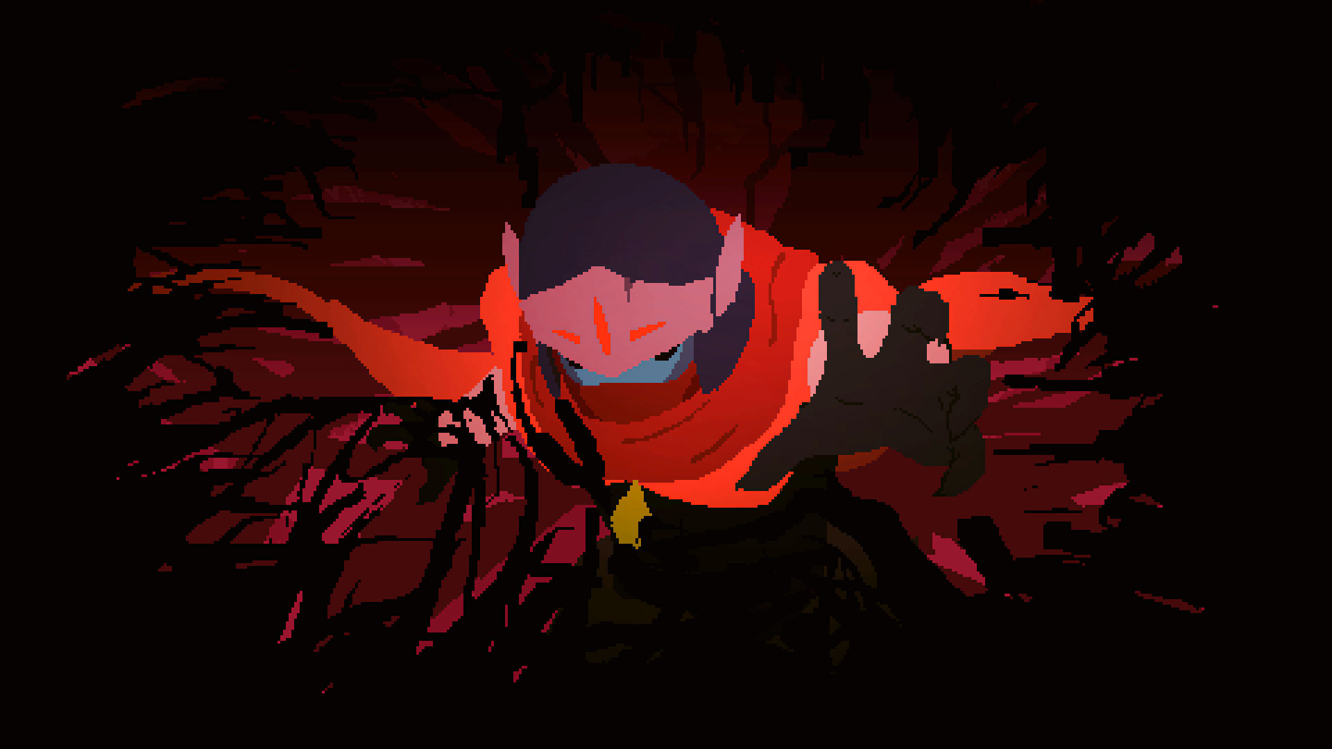 Hyper Light Drifter, Pixel art, Heart-ailing hero, Adventure game, 1920x1080 Full HD Desktop