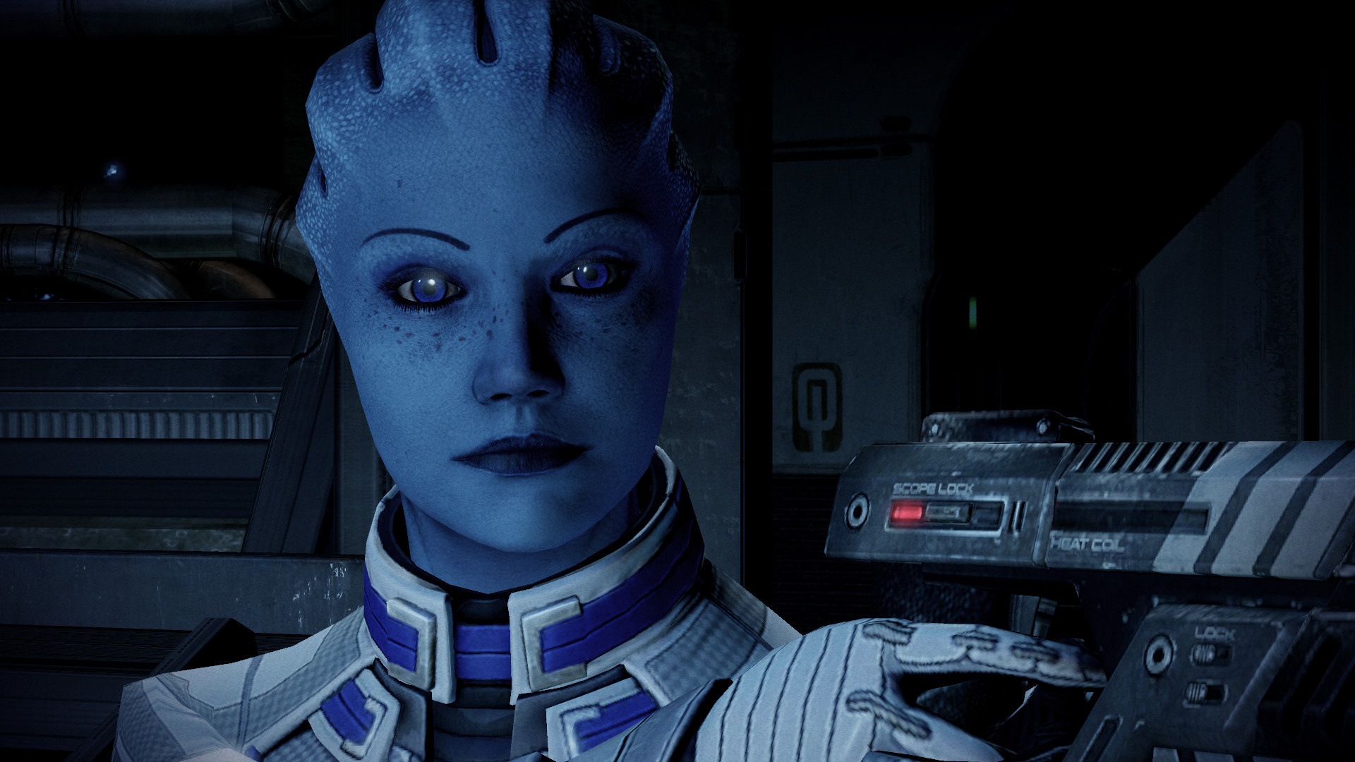 Liara T'Soni, Me3 squadmate, Li mass effect, Support liara, 1920x1080 Full HD Desktop