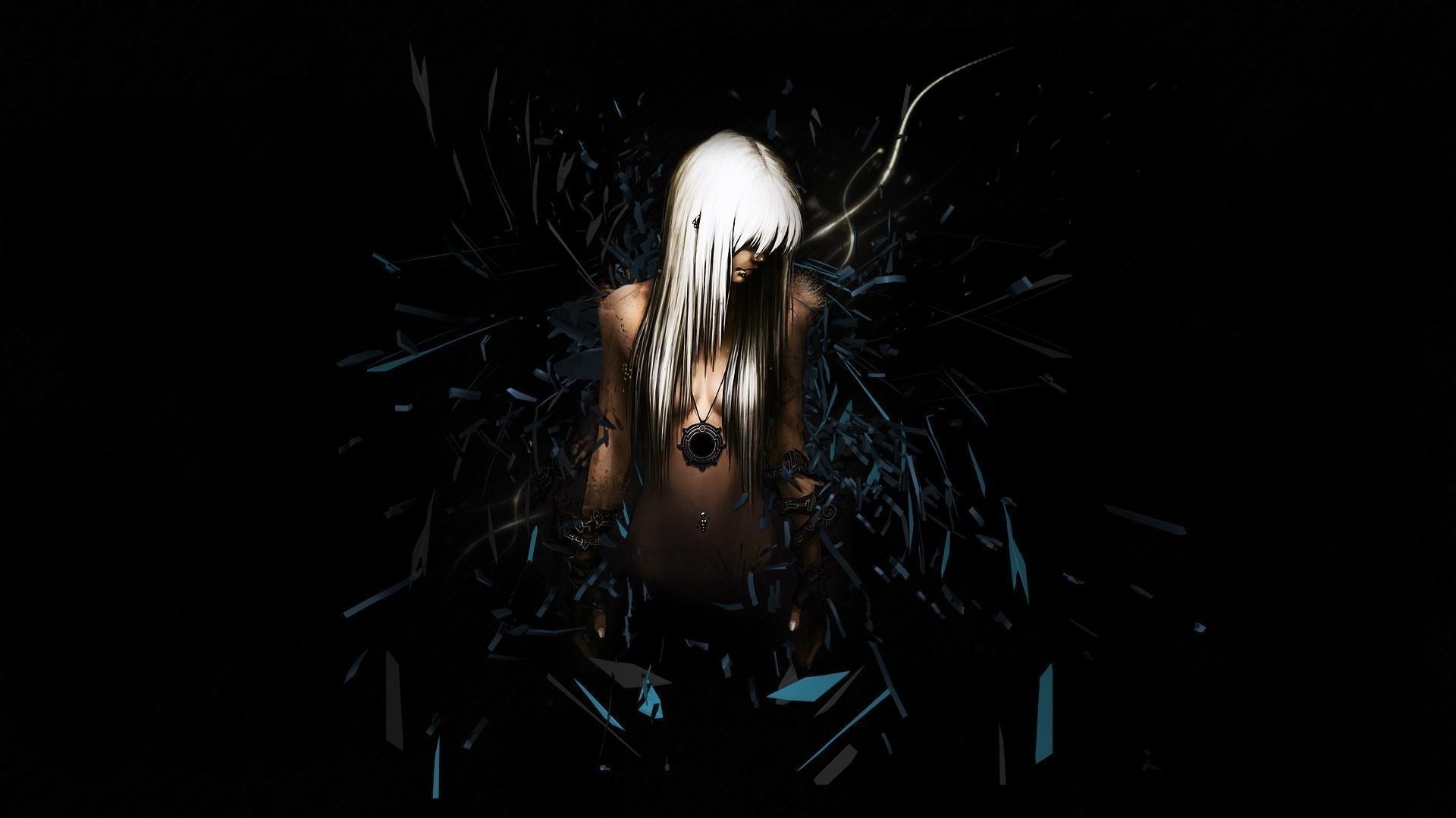 Amulet, Anime Piercing, Fantasy Girl, 1920x1080 Full HD Desktop