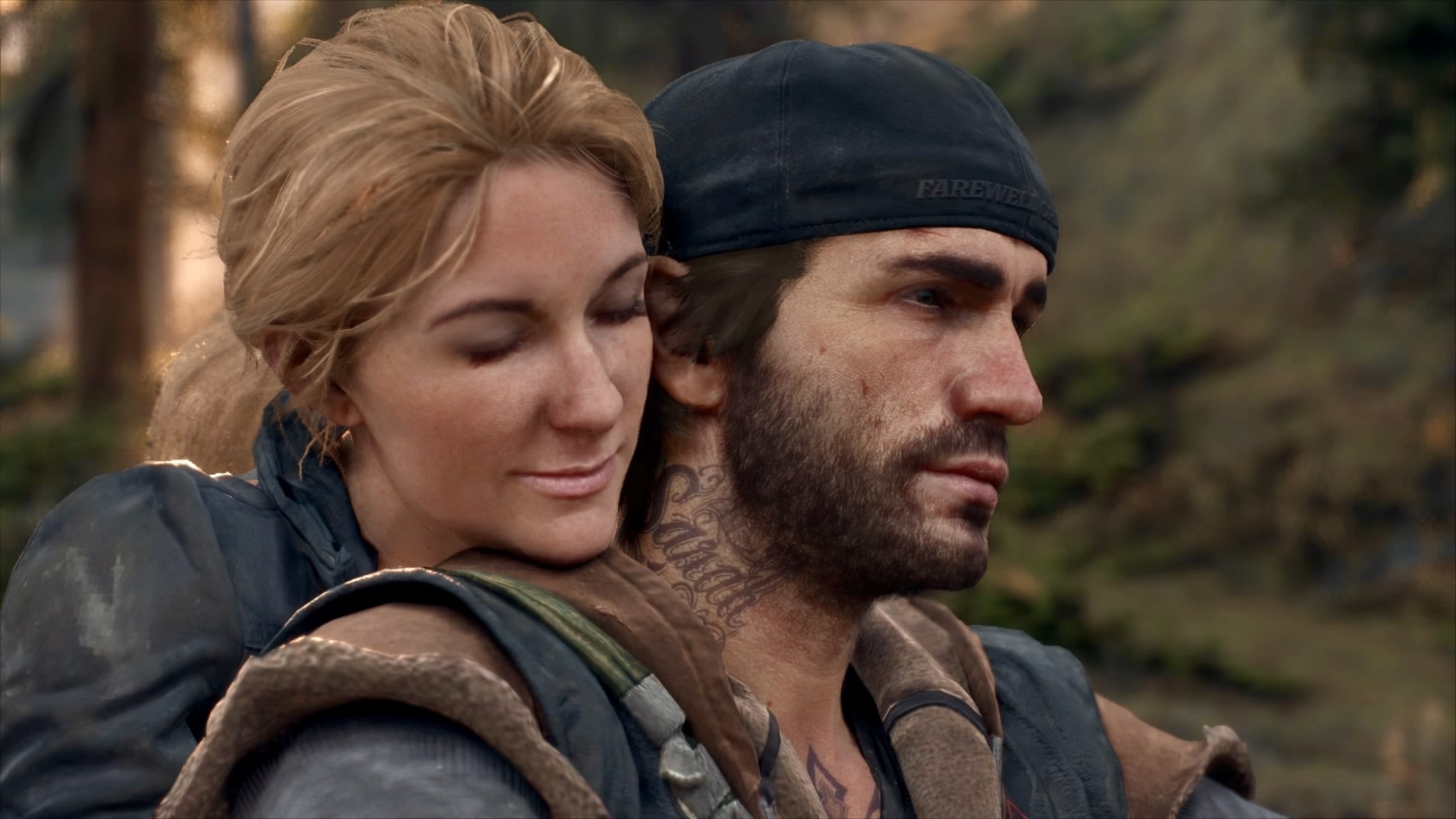 Deacon St. John, Sarah Whitaker, Sarah neck tattoo, Full HD Desktop wallpaper