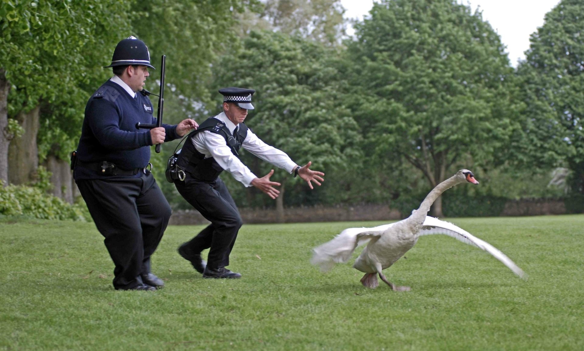 Hot Fuzz, Cinematic masterpiece, Engaging storyline, Visual aesthetics, 1920x1160 HD Desktop