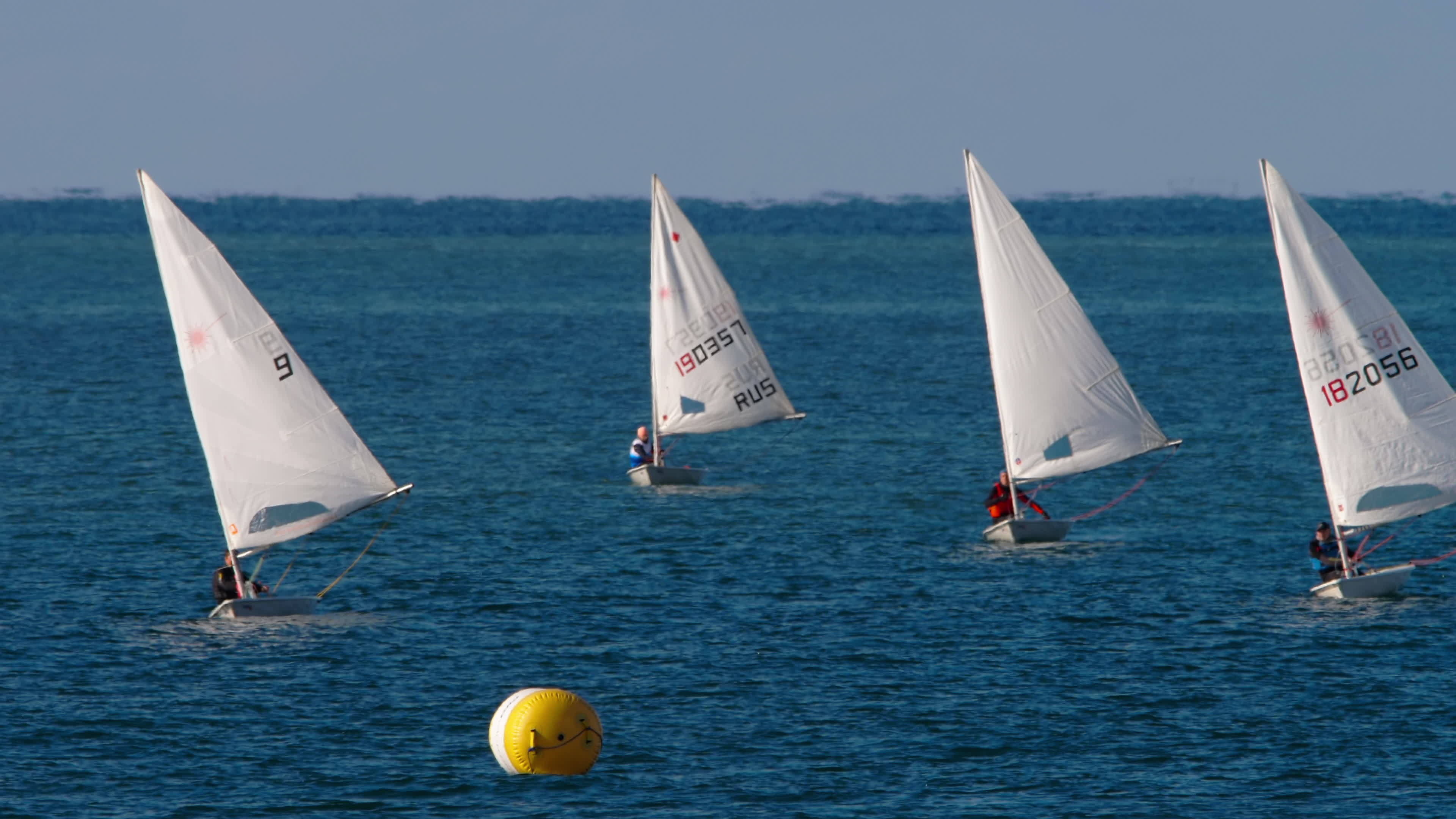 Training ride, Russian sailing cup regatta, Stock video, 3840x2160 4K Desktop