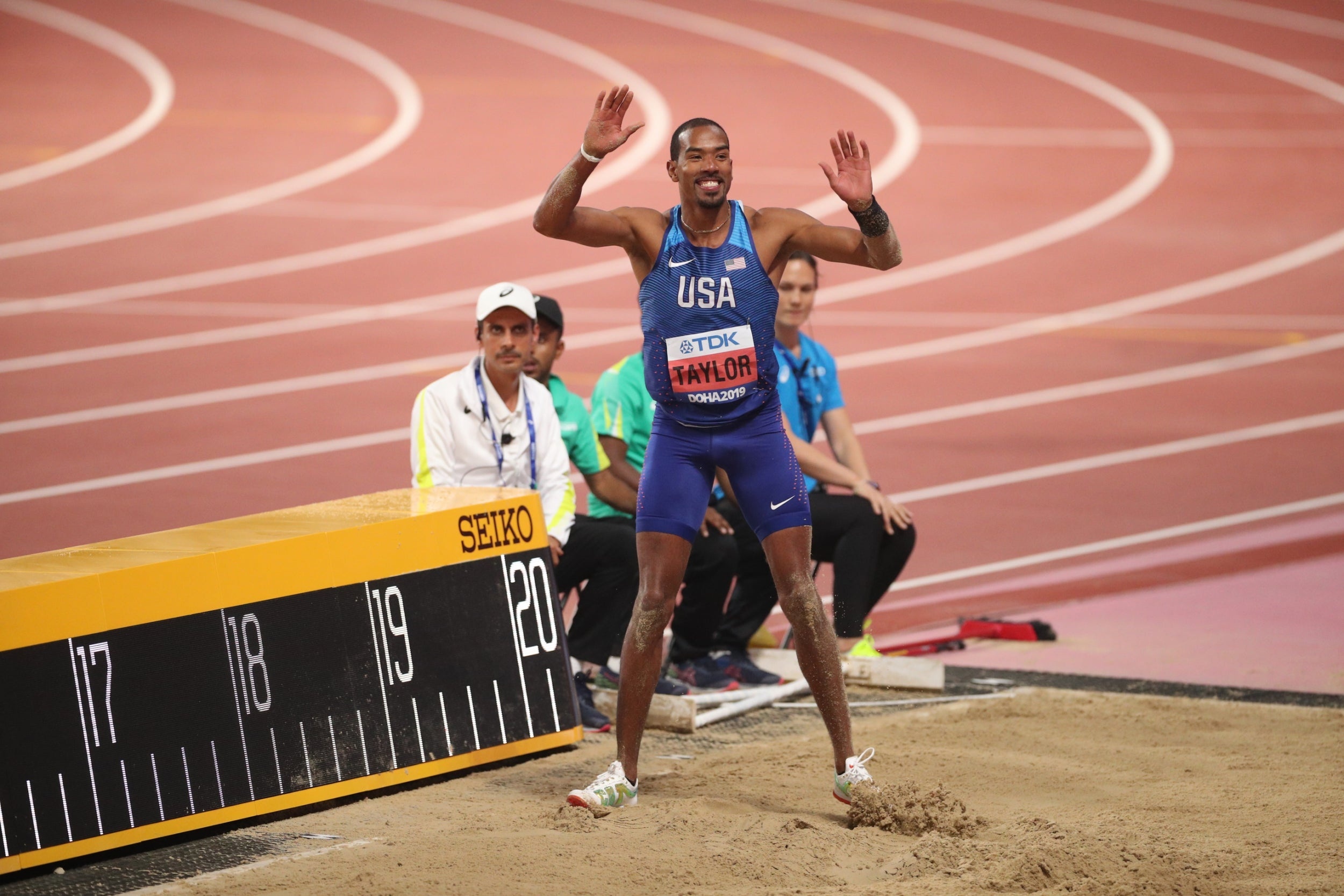 Christian Taylor, World athletics championships, Salazar coached, 2500x1670 HD Desktop