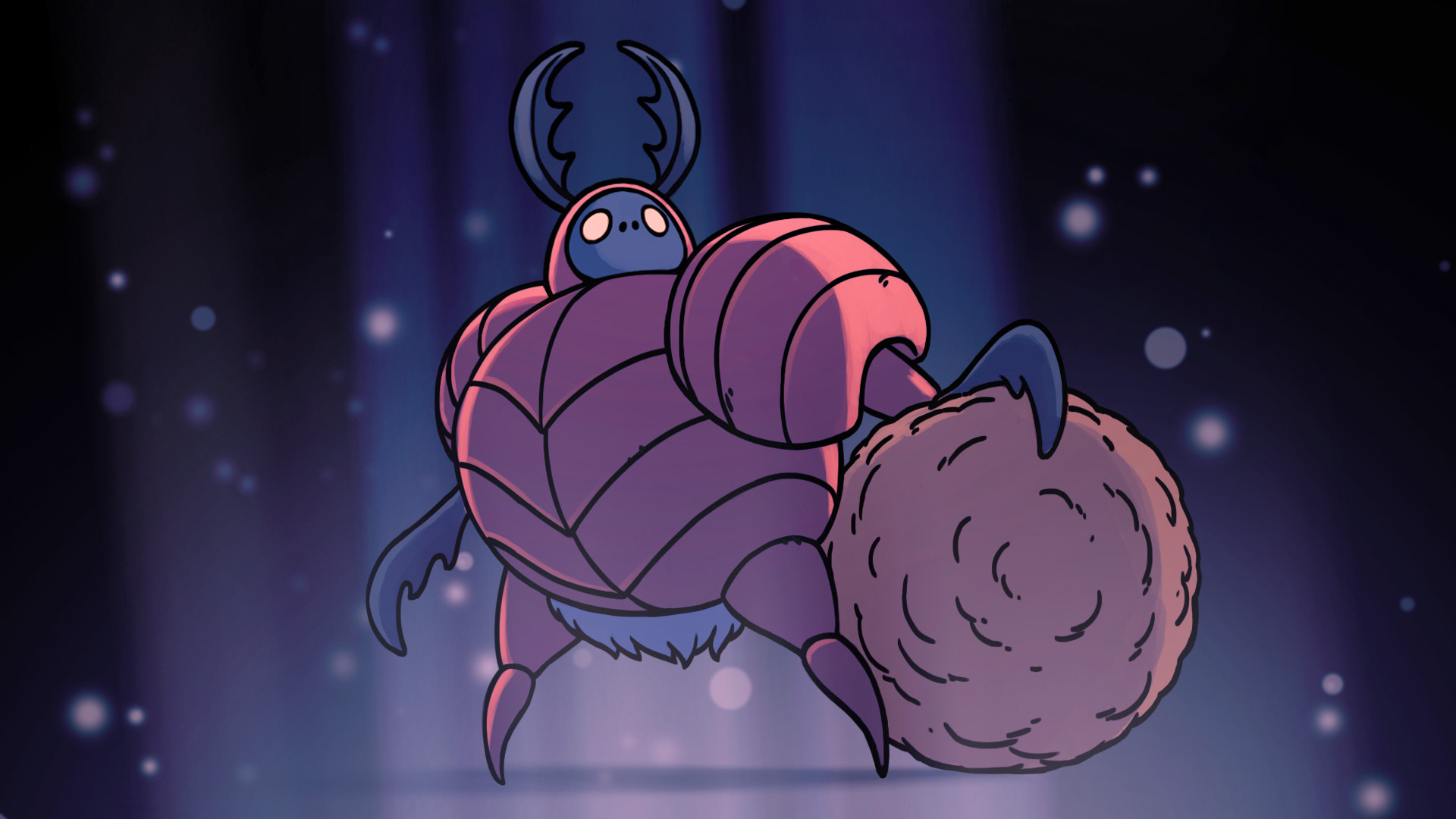Dung Defender, dung ball, Hollow Knight, Full HD Desktop wallpaper