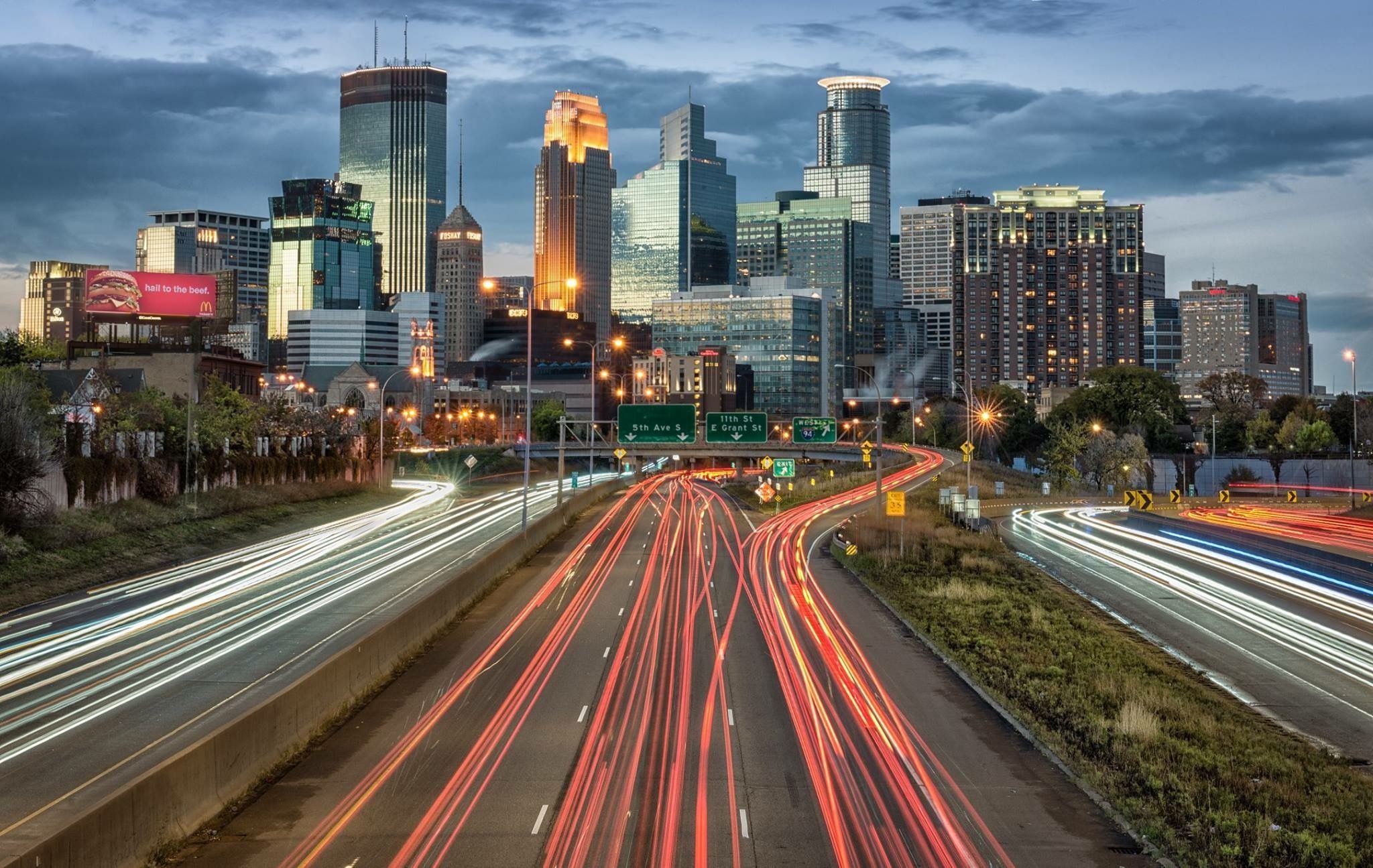 Minneapolis Skyline, Cities, Skyline, 2050x1300 HD Desktop