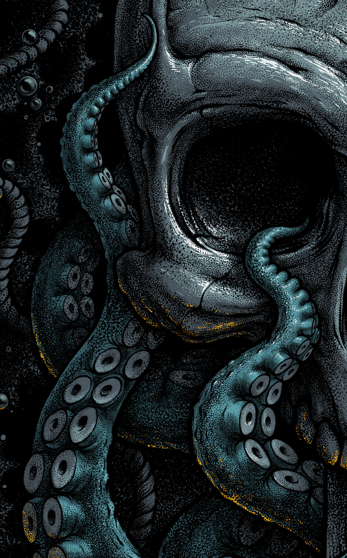 Kraken tattoo design, Oceanic artwork, Creative project inspiration, Digital art representation, 1400x2250 HD Phone