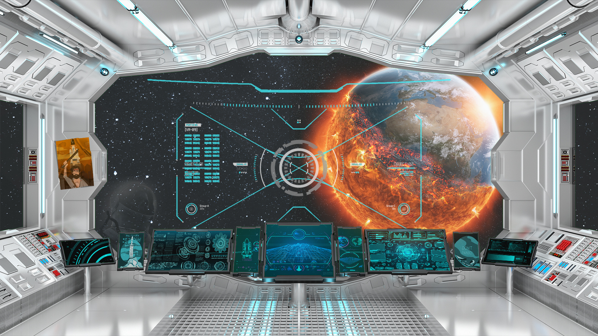 Digital Art, Inside a Spaceship Wallpaper, 1920x1080 Full HD Desktop