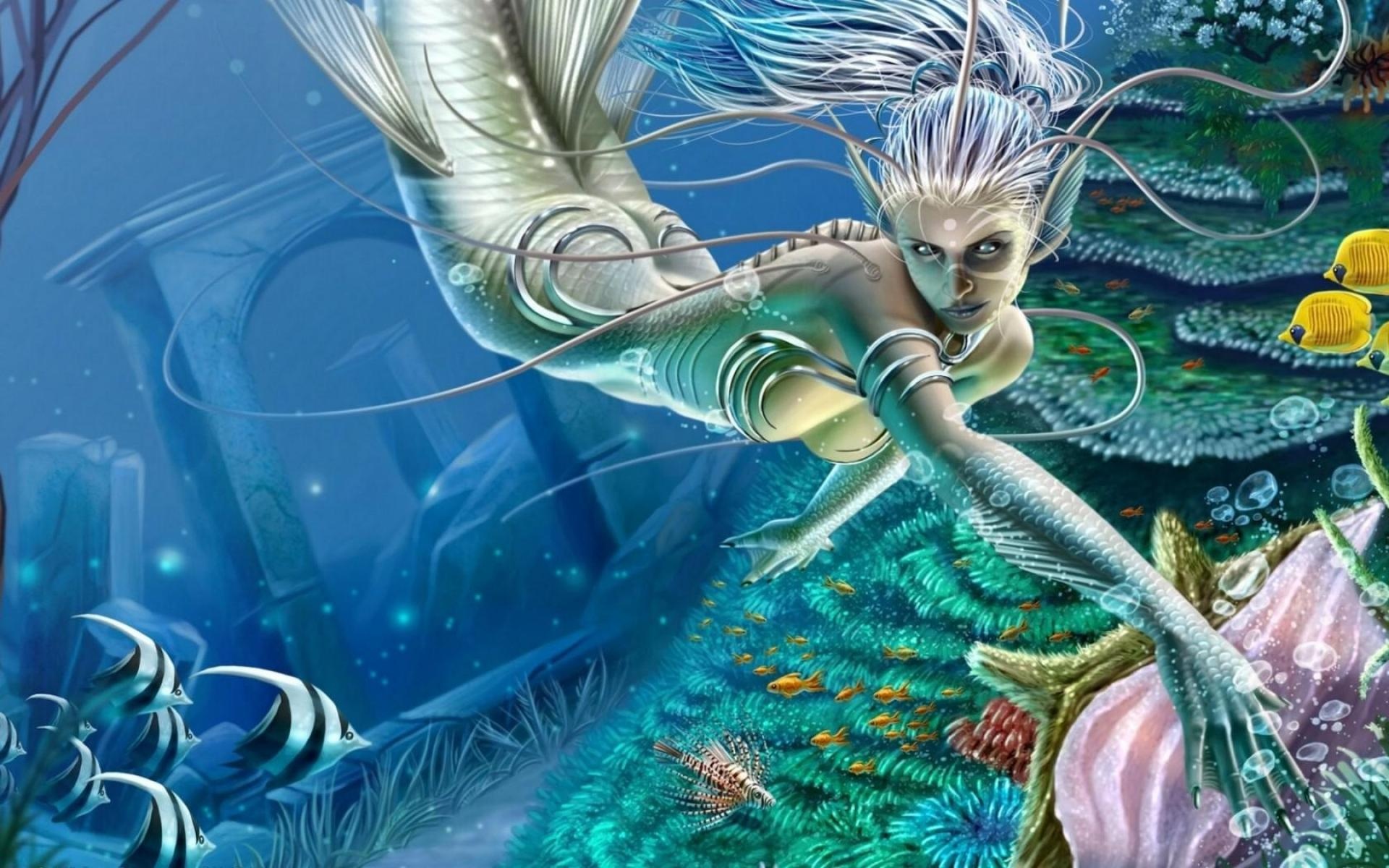 Rainbow mermaid wallpapers, Most popular backgrounds, 1920x1200 HD Desktop