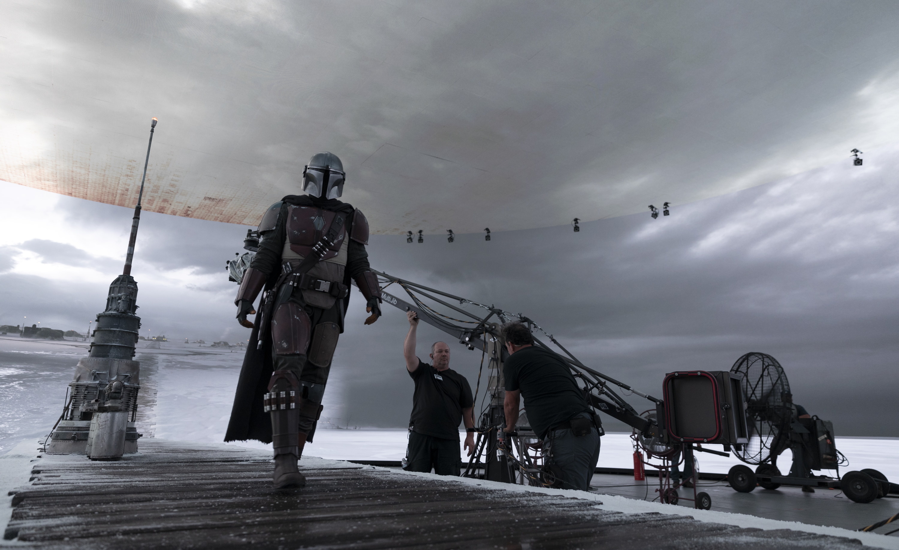 Mandalorian production secrets, ILM's groundbreaking technology, Film and TV revolution, Behind the scenes innovation, 3000x1840 HD Desktop