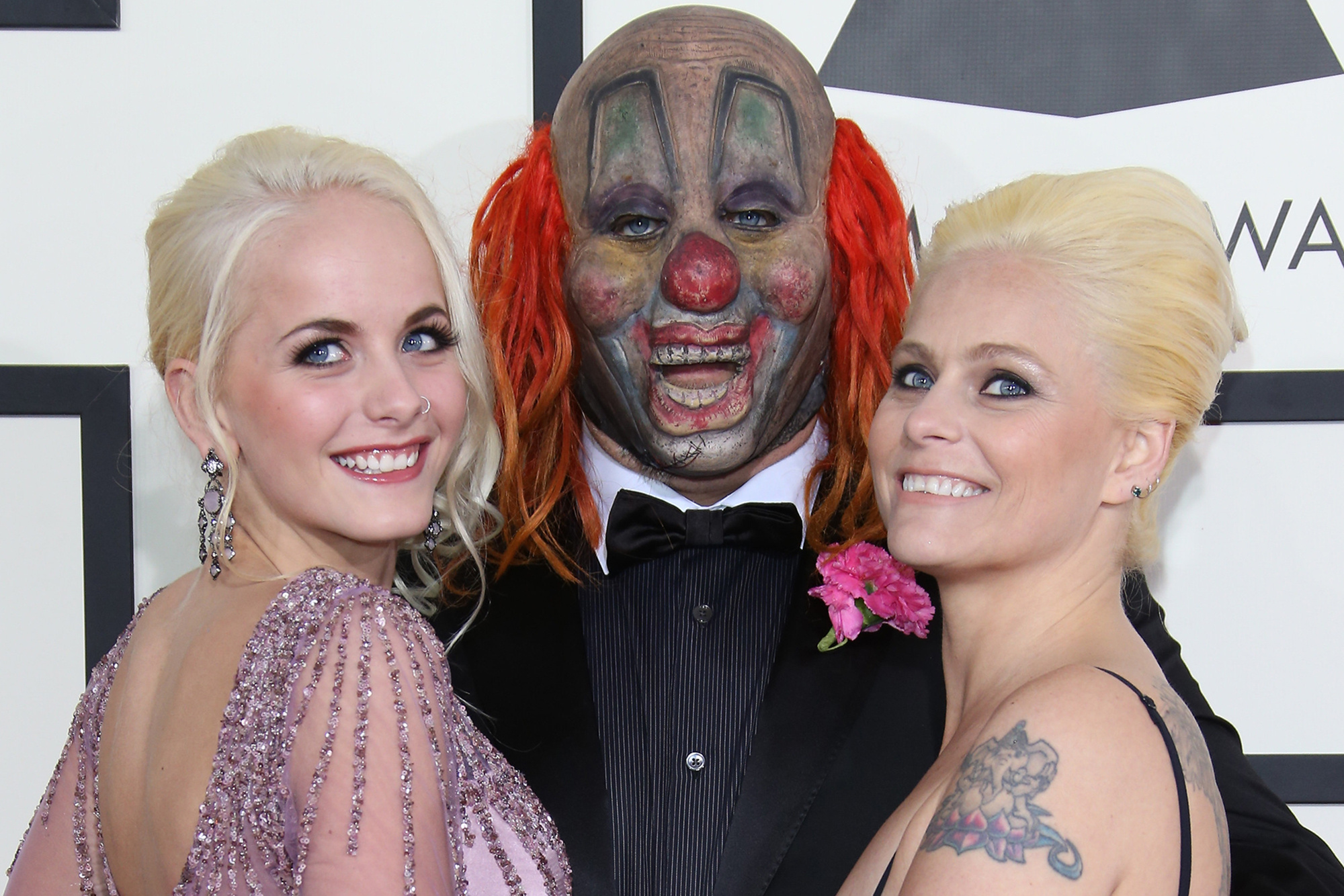 Shawn Crahan, Slipknot Clown mask, Grammy Awards red carpet, HD Desktop wallpaper