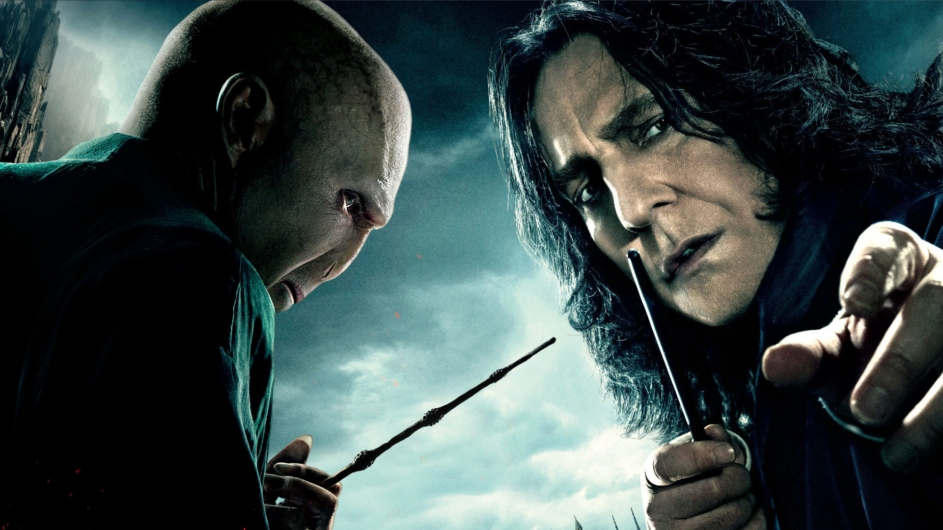 Alan Rickman, Voldemort, Snape, Wizard, 1920x1080 Full HD Desktop