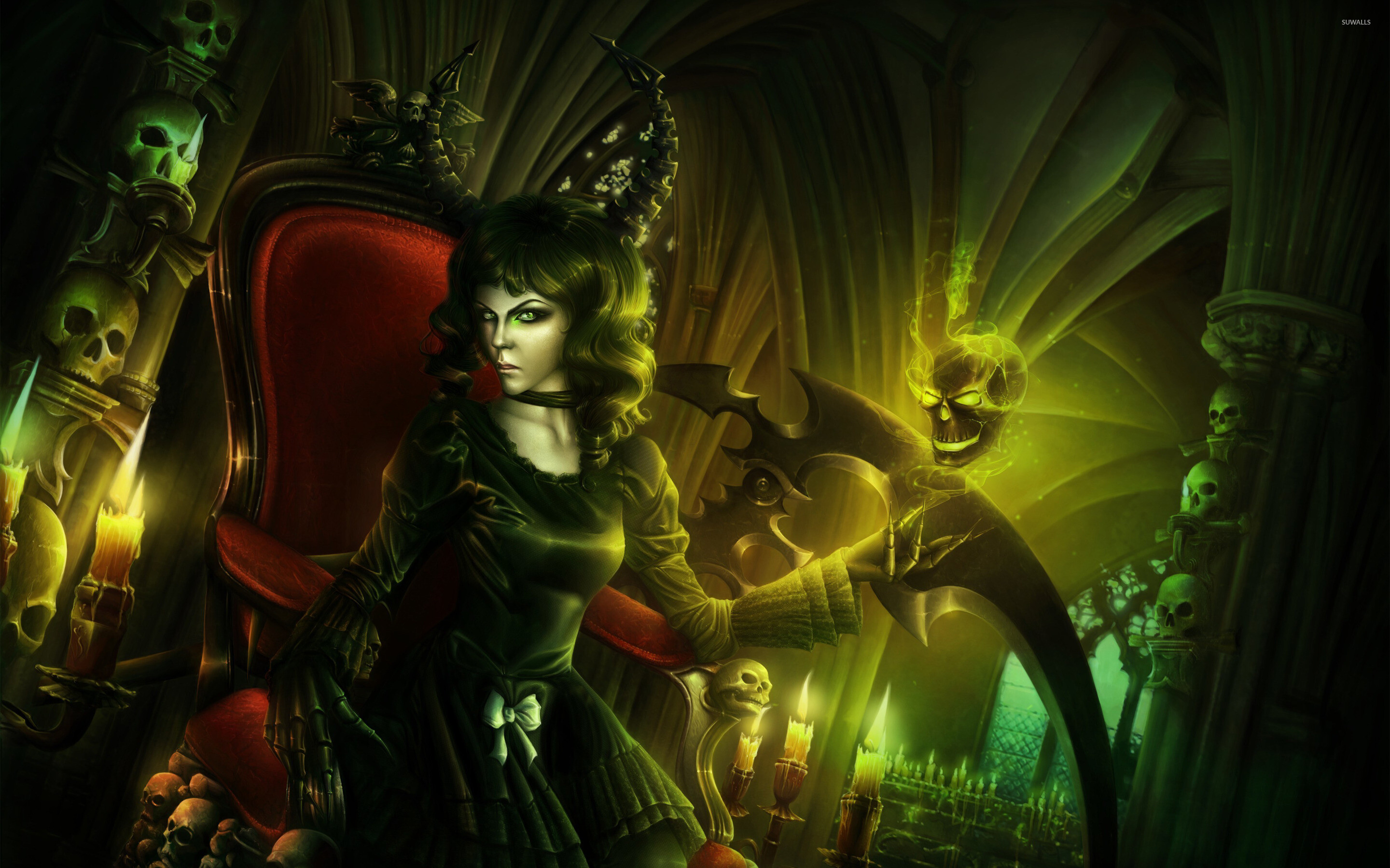 Evil witch wallpaper, Fantasy wallpapers, 2880x1800 HD Desktop
