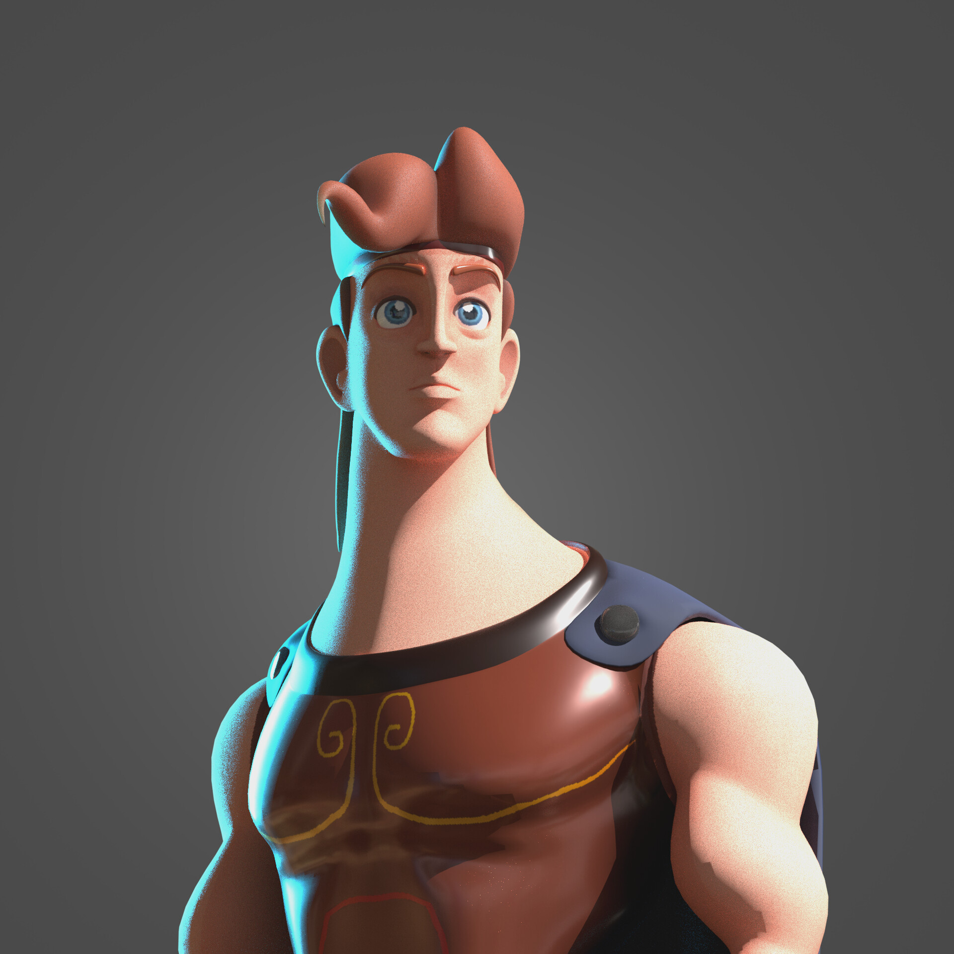 Artstation, Hercules artwork, 1920x1920 HD Phone