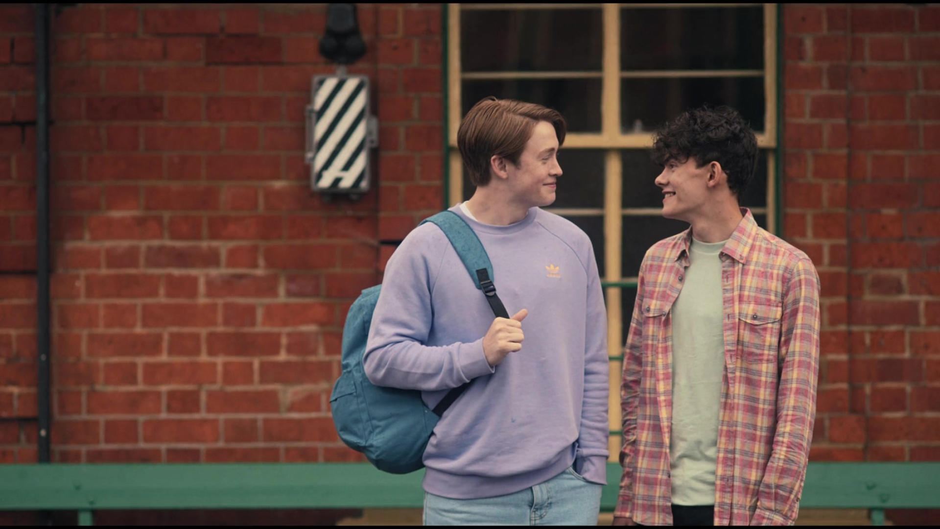 Kit Connor, Adidas purple sweatshirt, Nick Nelson, Heartstopper S01E08, 1920x1080 Full HD Desktop