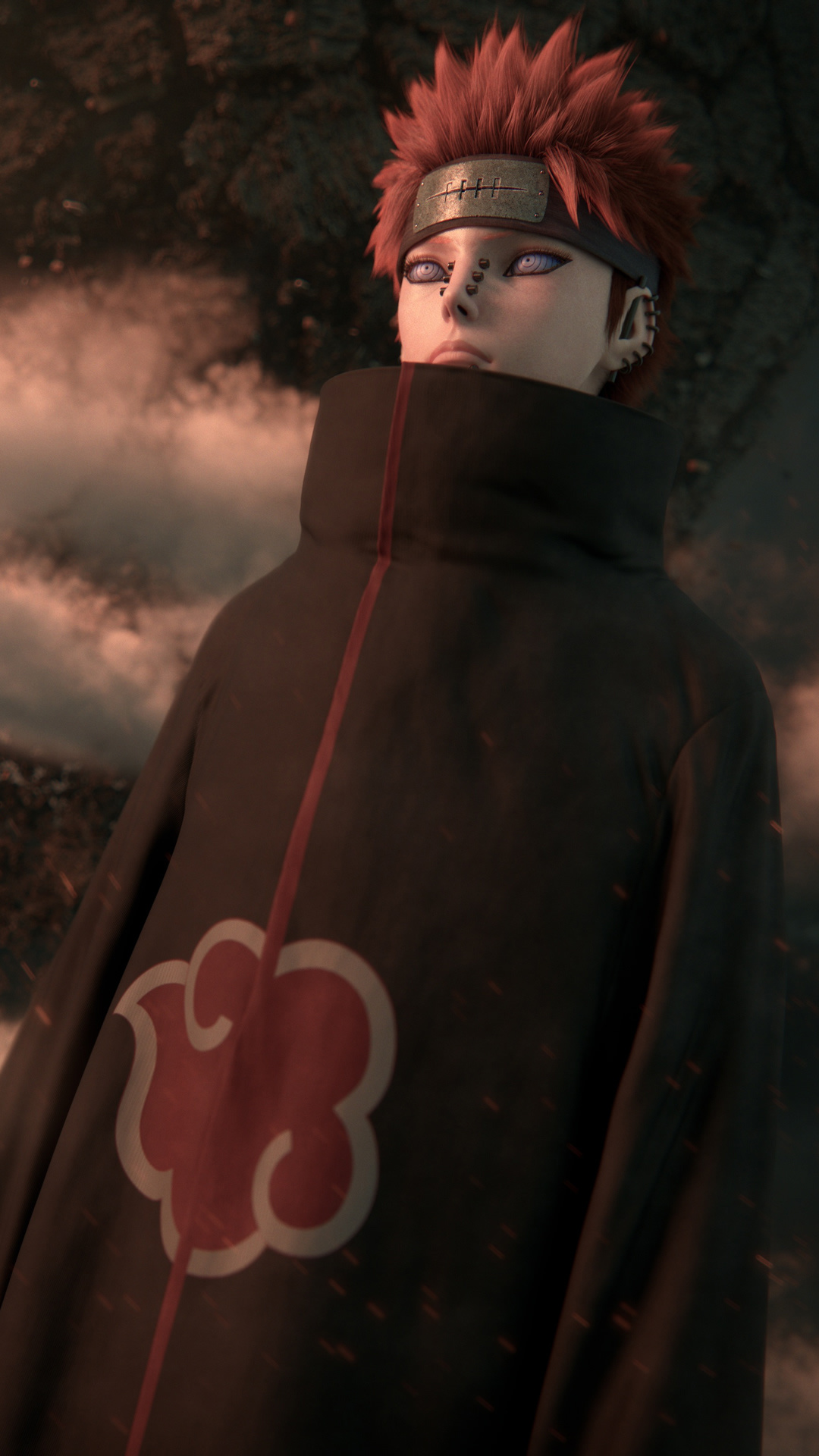 Pain Deva Path, Akatsuki cloak, Rinnegan, Full HD Phone wallpaper