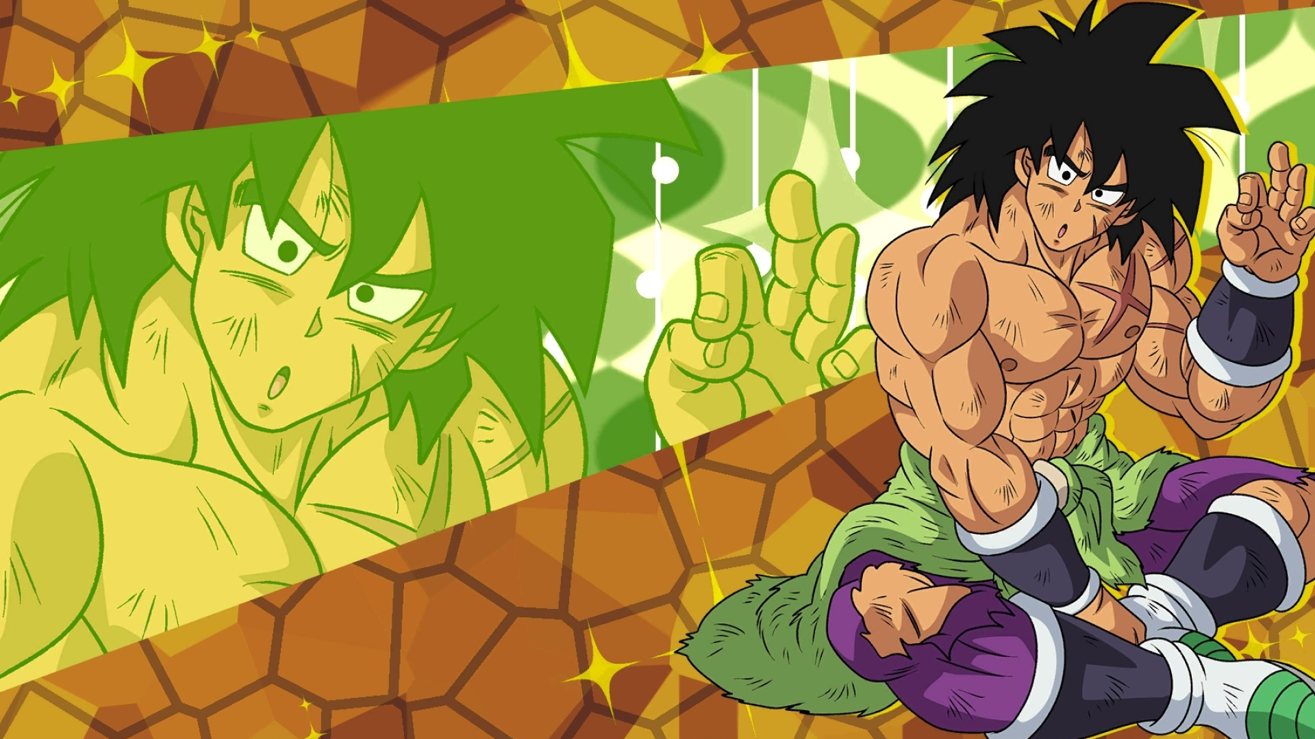Broly, Dragon Ball Super, Ba green pelt, Full HD Desktop wallpaper