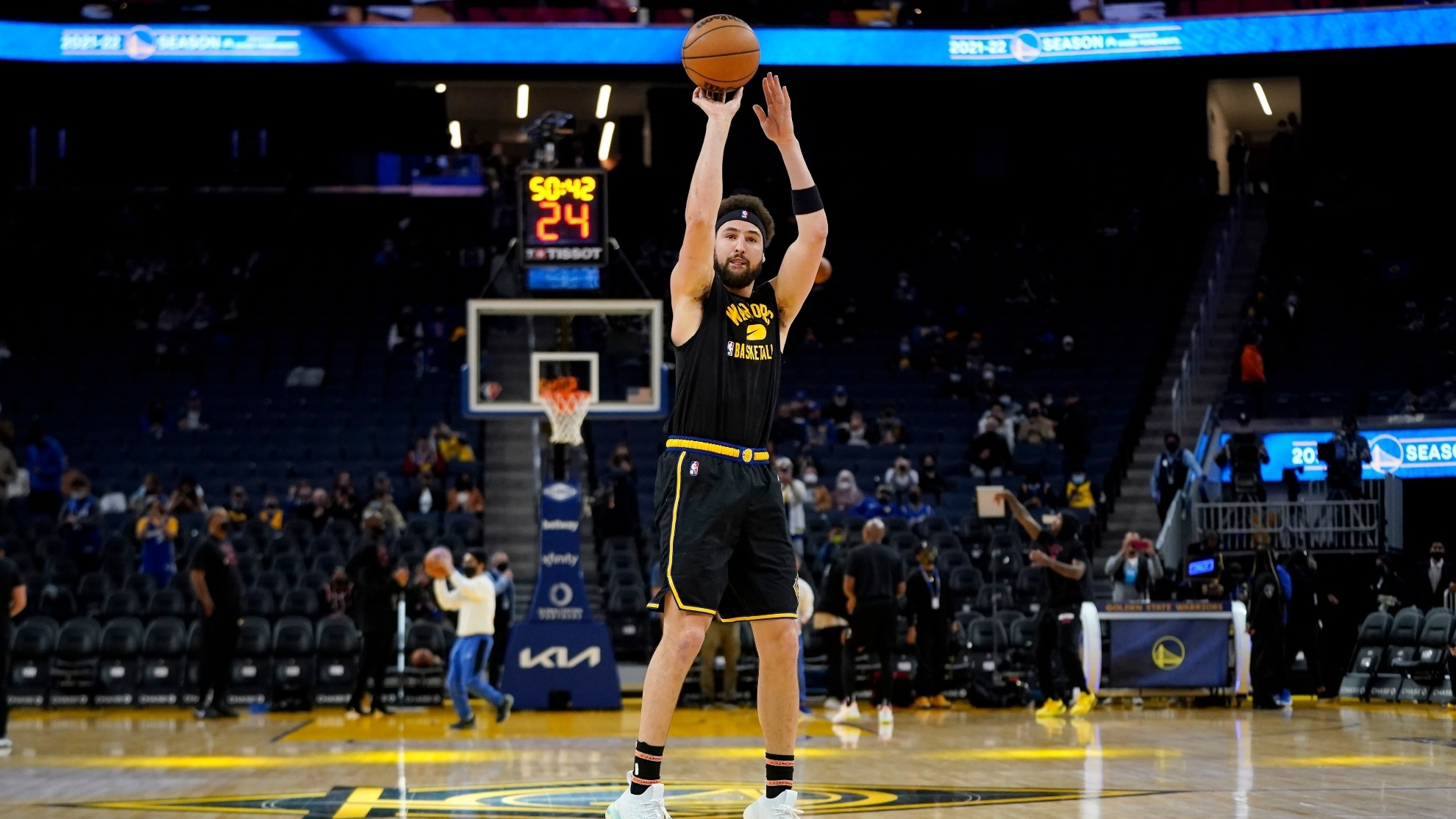 Klay Thompson, Golden State Warriors, Play next Sunday, Marca, 1980x1120 HD Desktop