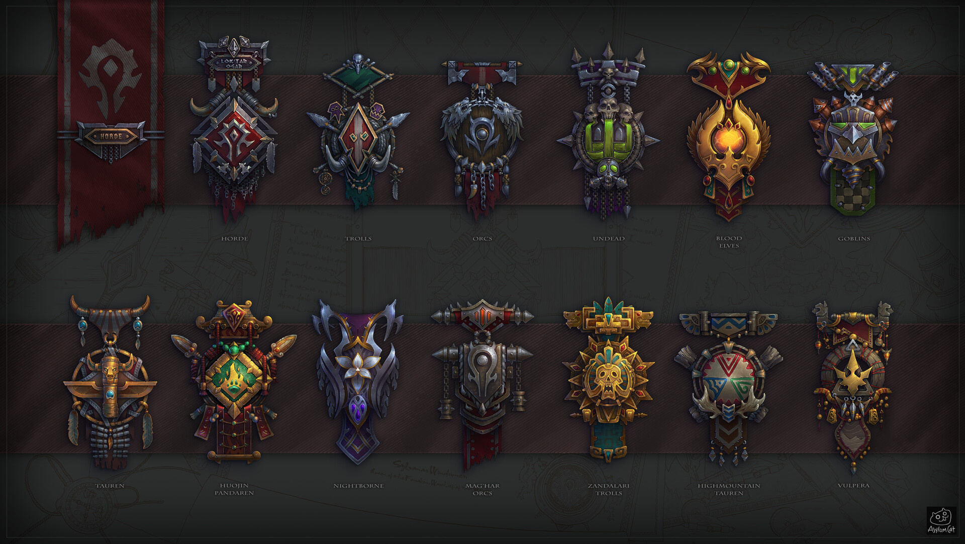 Medals, Horde (WOW) Wallpaper, 1920x1090 HD Desktop