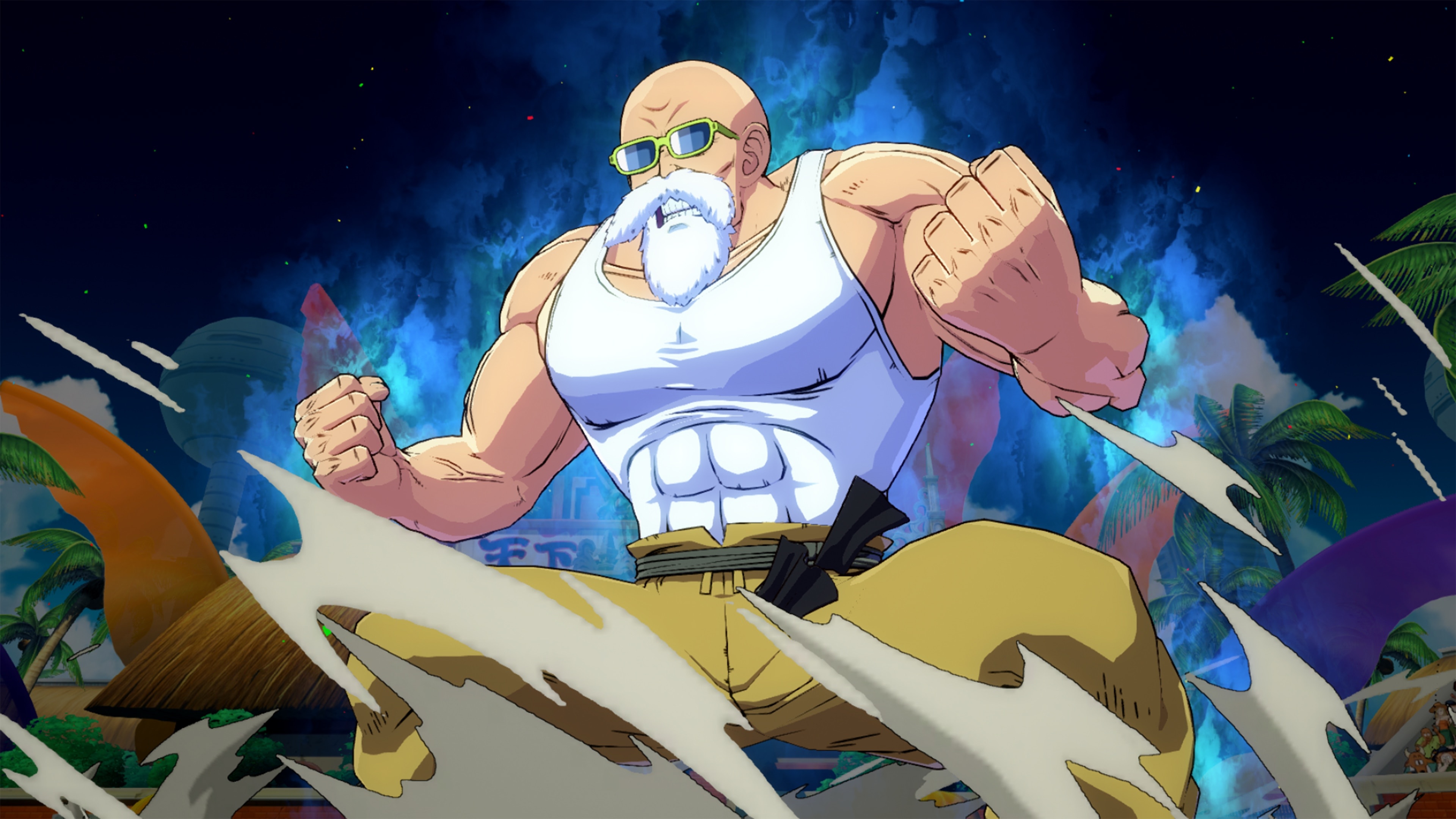 Dragon Ball FighterZ, Master Roshi's glory, Legendary fighter, Unleashing power, 3840x2160 4K Desktop