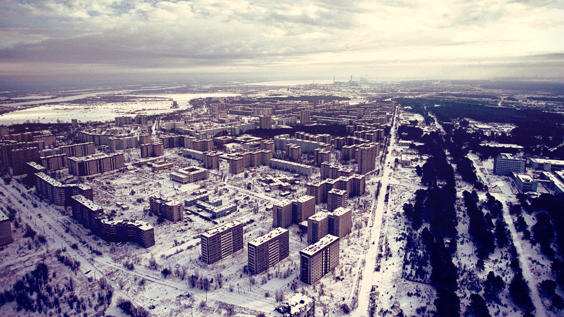 Winter, Pripyat, Chernobyl, 1920x1080 Full HD Desktop