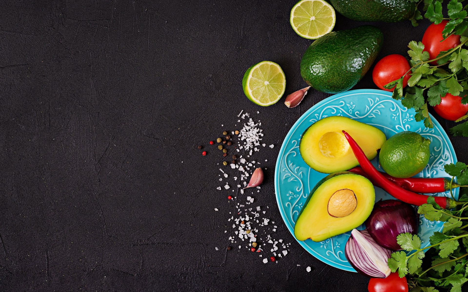 Avocado, Still life photography, Colorful vegetables, Lime, 1920x1200 HD Desktop