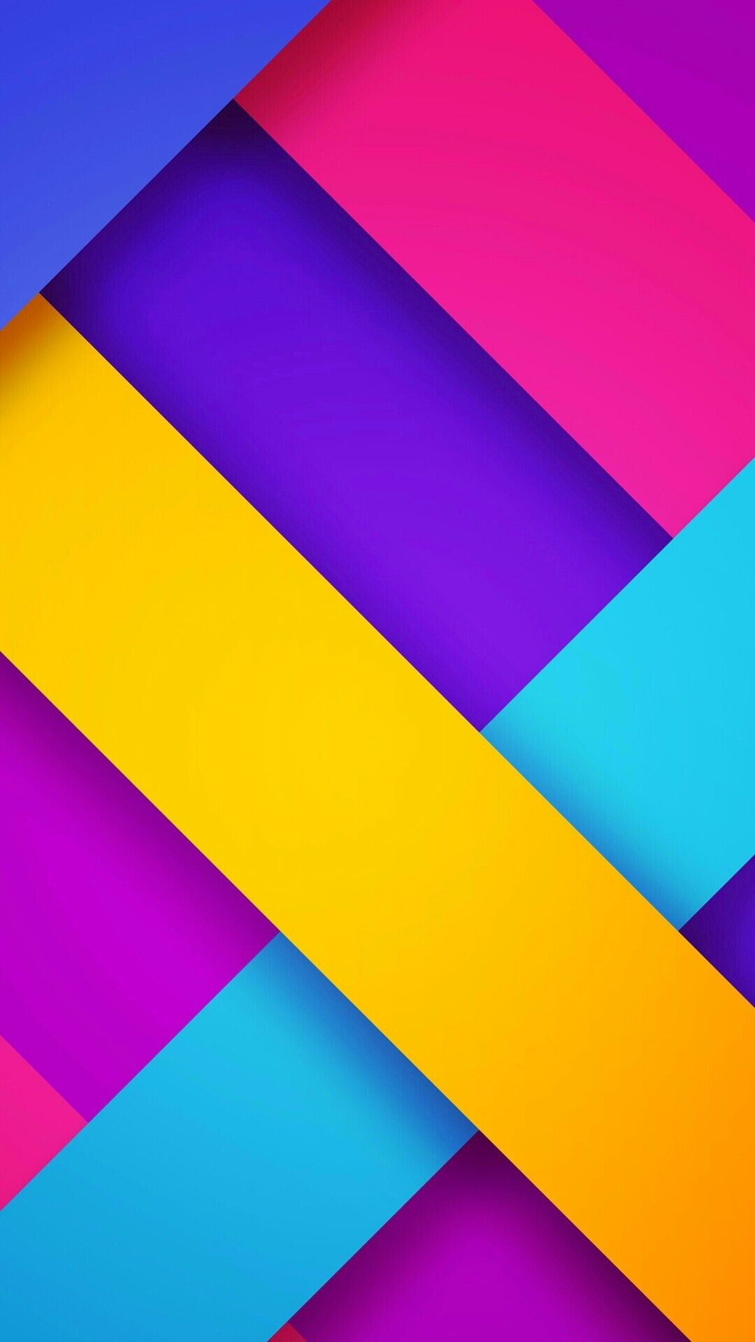 Vibrant Geometric Colors, 4K Wallpapers, Bright Abstract Art, 1080x1920 Full HD Phone