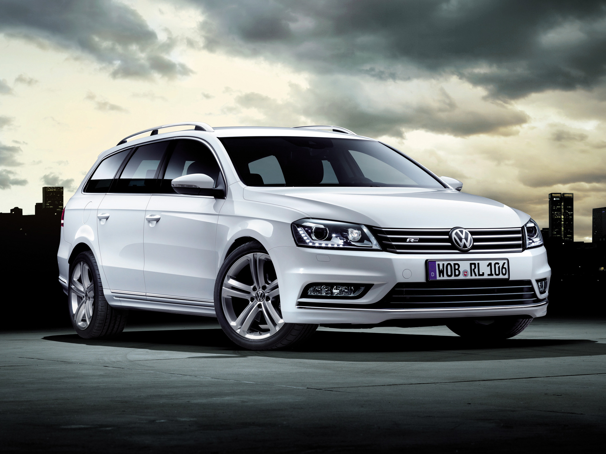 Volkswagen Passat, Clouds and Passat, Serenity in motion, Embrace the sky, 2050x1540 HD Desktop