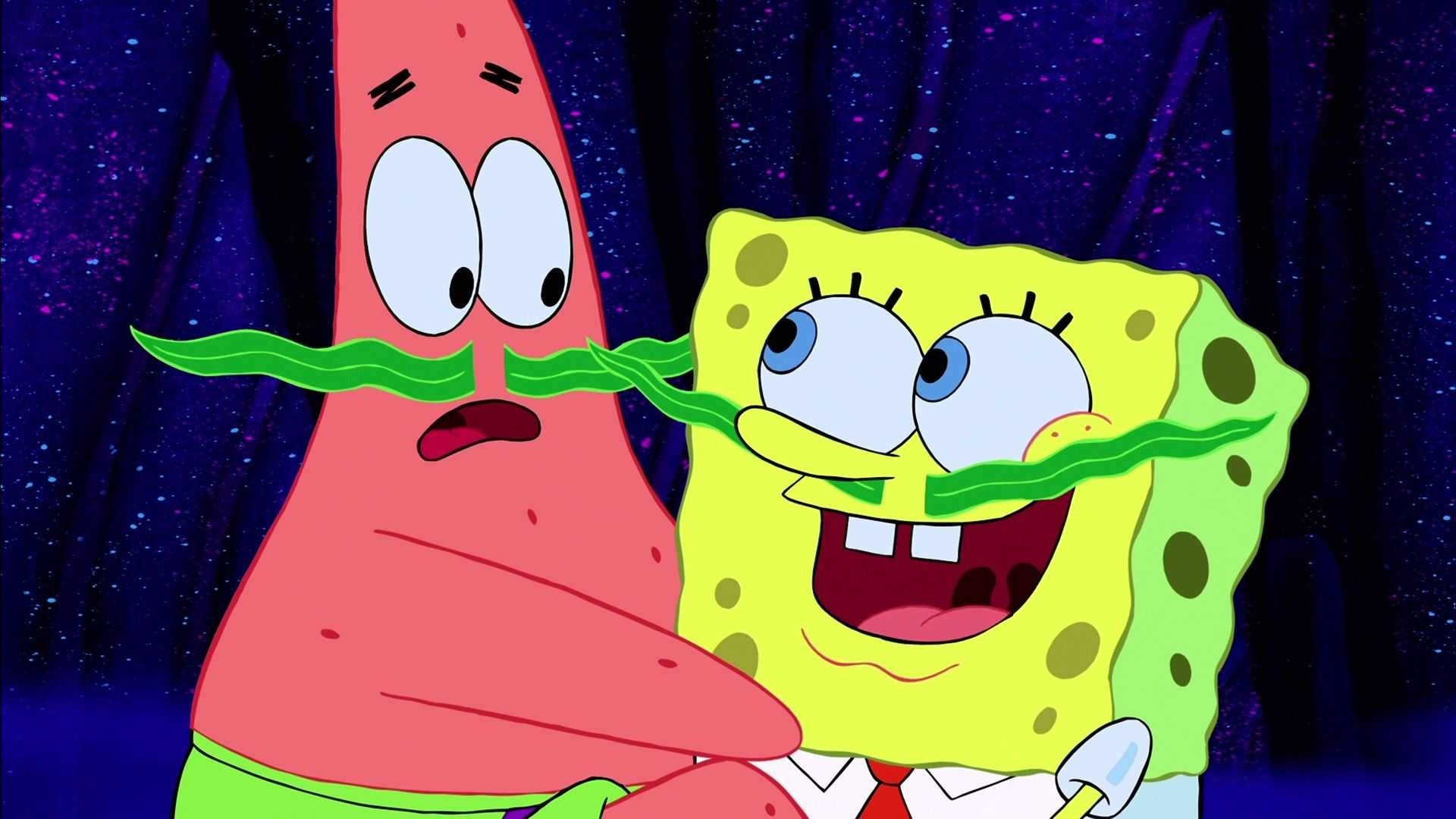 Patrick and SpongeBob wallpaper, Animated characters, SpongeBob SquarePants, 1920x1080 Full HD Desktop