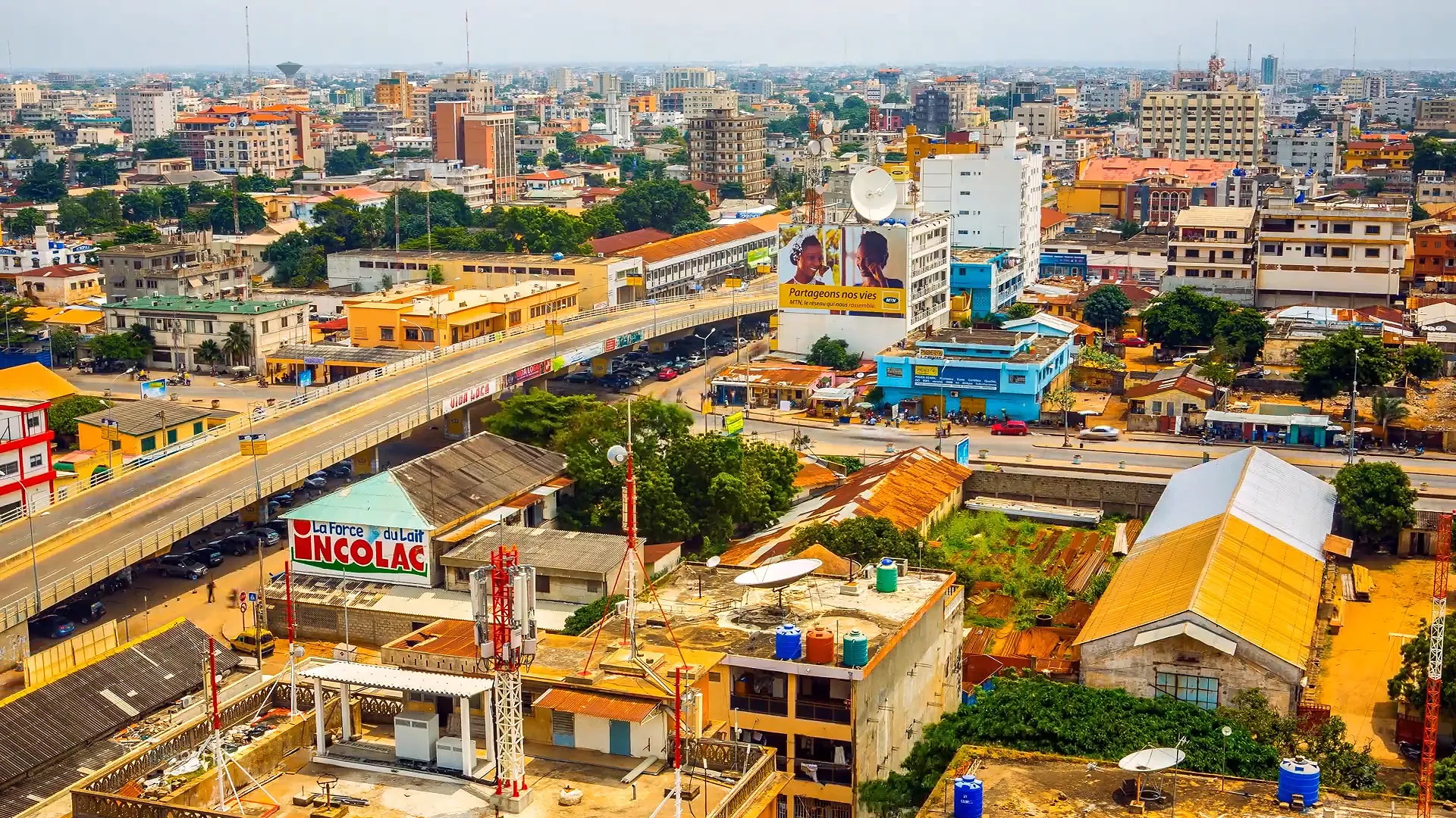 Benin, Cotonou cityscape, Urban center, Coastal charm, 1920x1080 Full HD Desktop