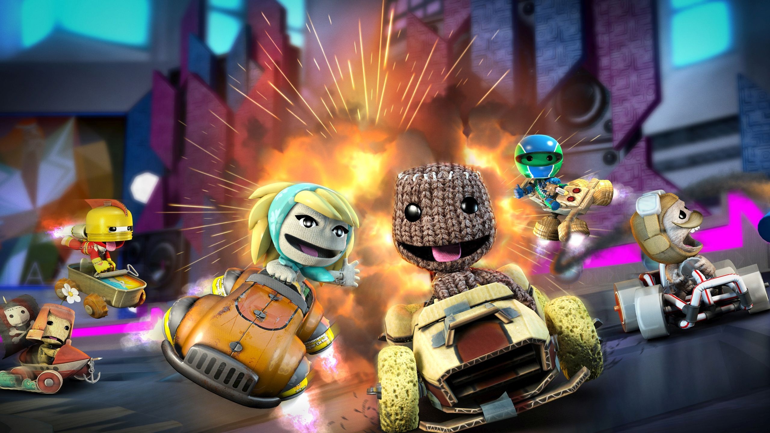 Sackboy, LittleBigPlanet, Free download, HD wallpaper, 2560x1440 HD Desktop