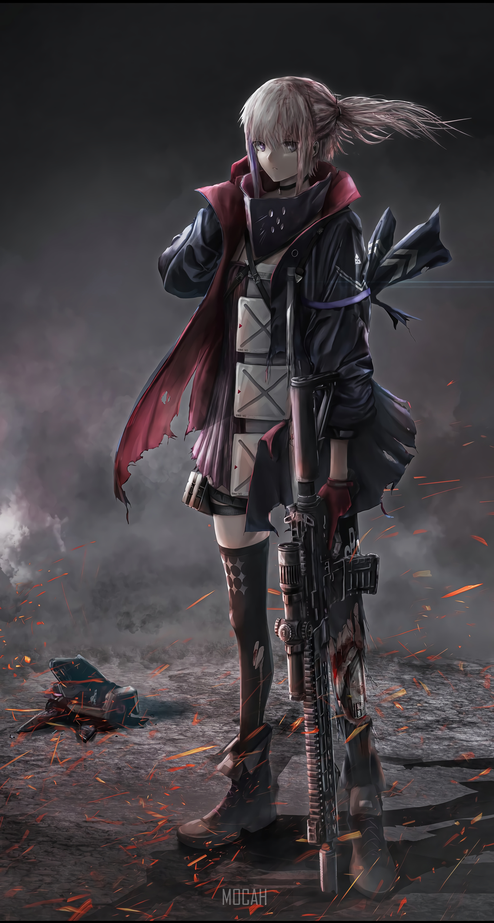 Girls' Frontline, Anime girls, Fanart wallpaper, John Peltier post, 1610x3000 HD Phone