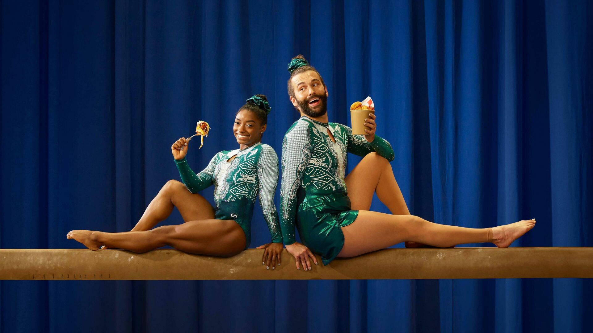 Jonathan van Ness, Simone Biles Wallpaper, 1920x1080 Full HD Desktop