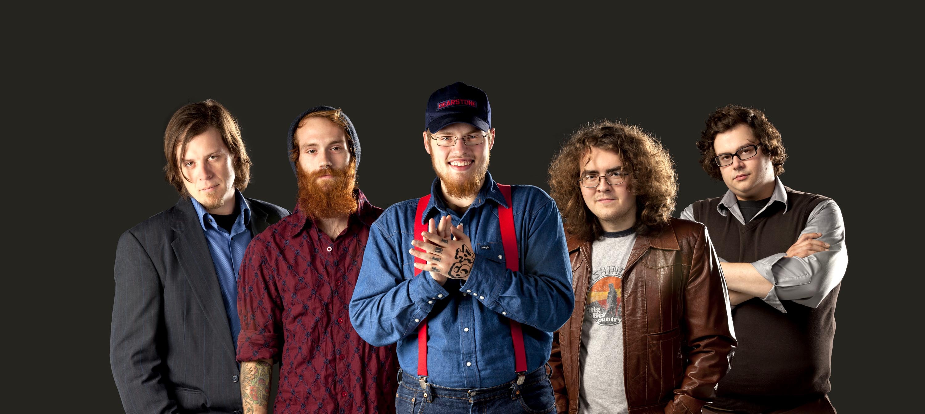 49 Winchester, Live performance, Energetic stage presence, Purple Fiddle concert, 3000x1350 Dual Screen Desktop